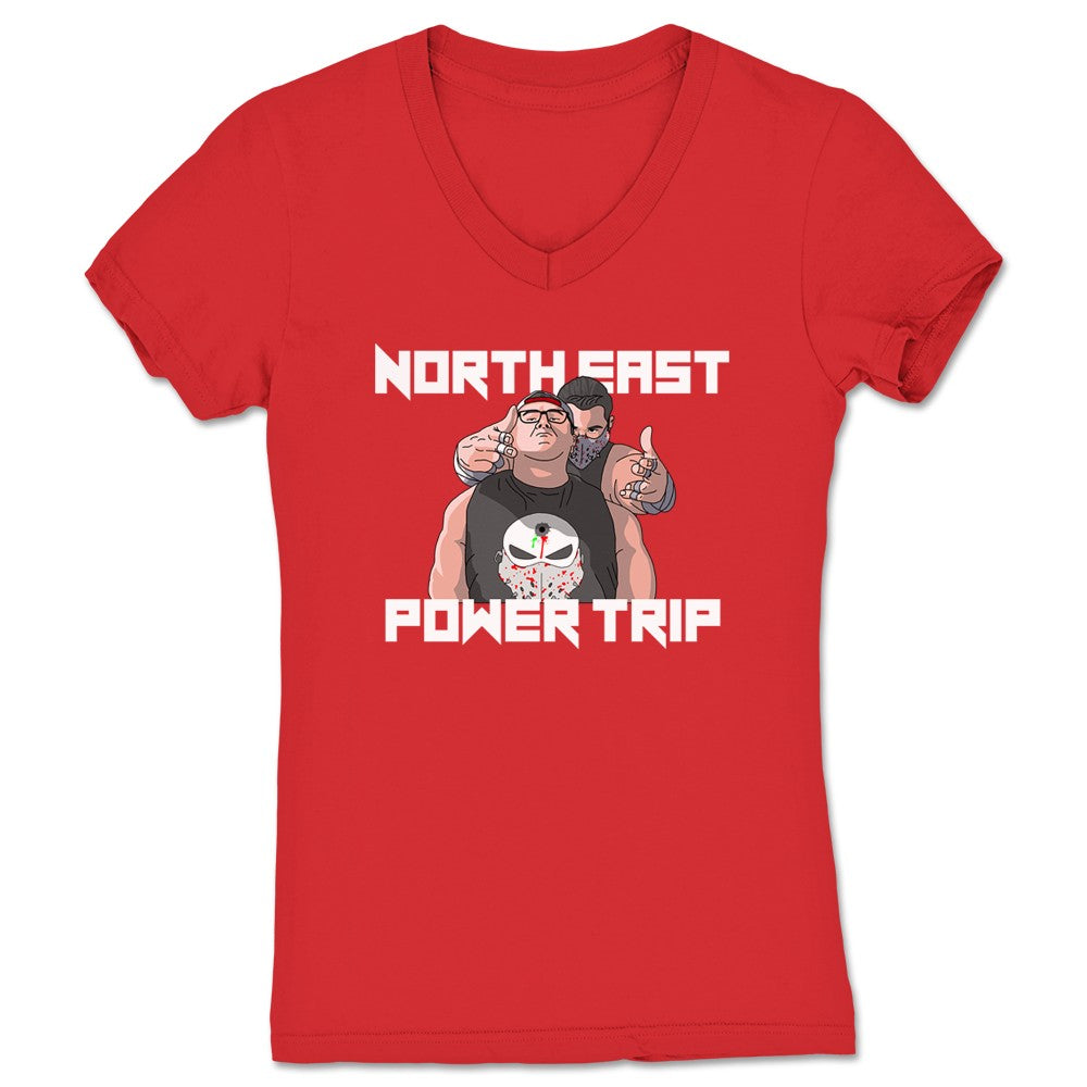 Pete Corvus NEPT Team Women's V-Neck Red