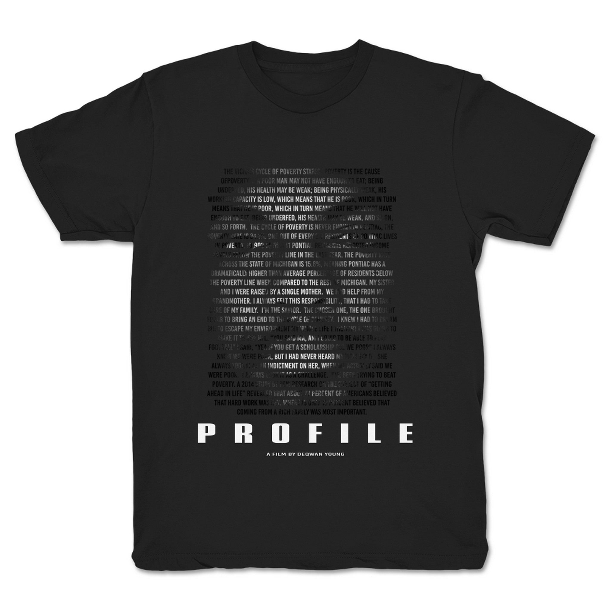 Qwantity Entertainment & Media Profile Youth Tee Black