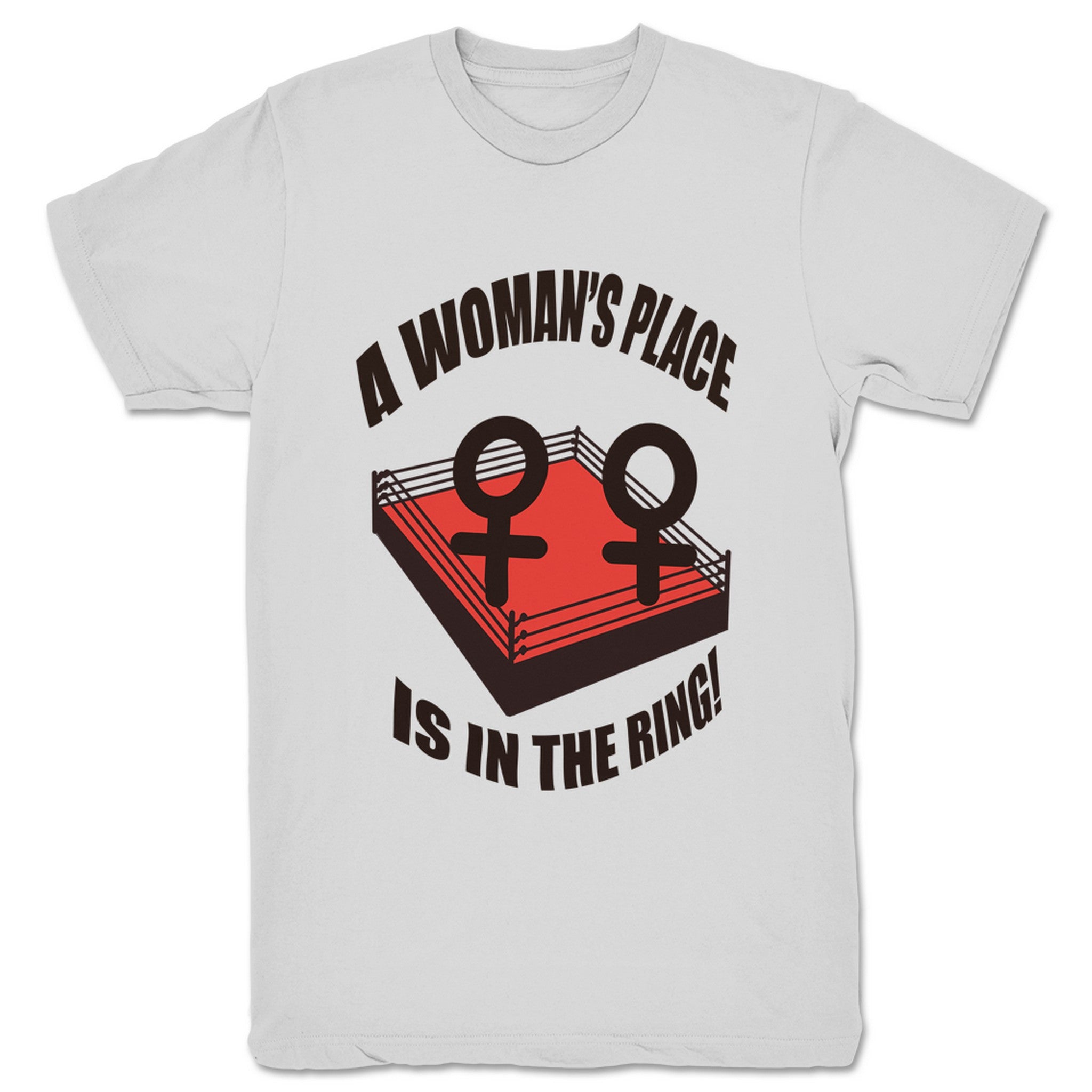 RINGWORN A Woman's Place Unisex Tee Light Grey