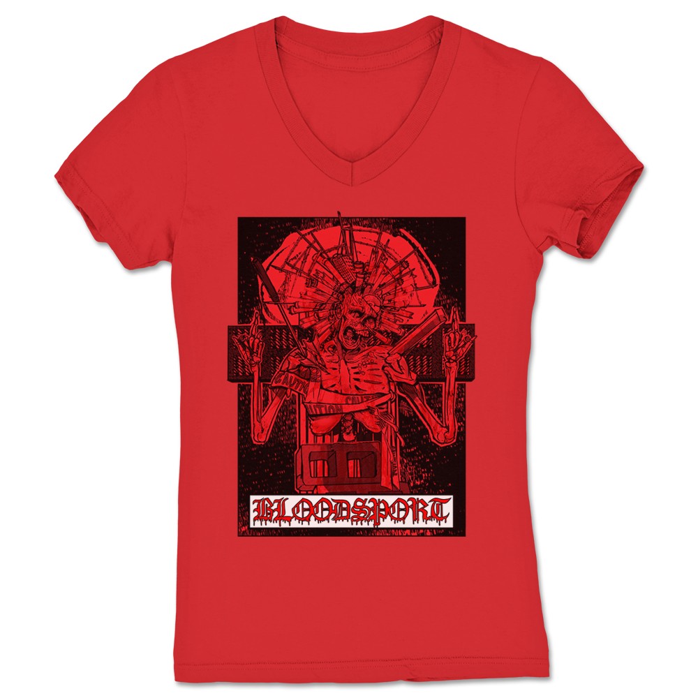RNKF BLOODSPORT III Women's V-Neck Red