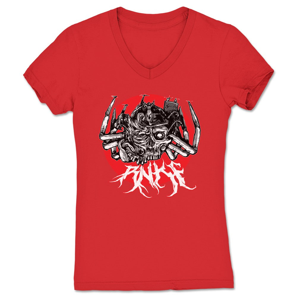 RNKF Samurai Headcrab Women's V-Neck Red