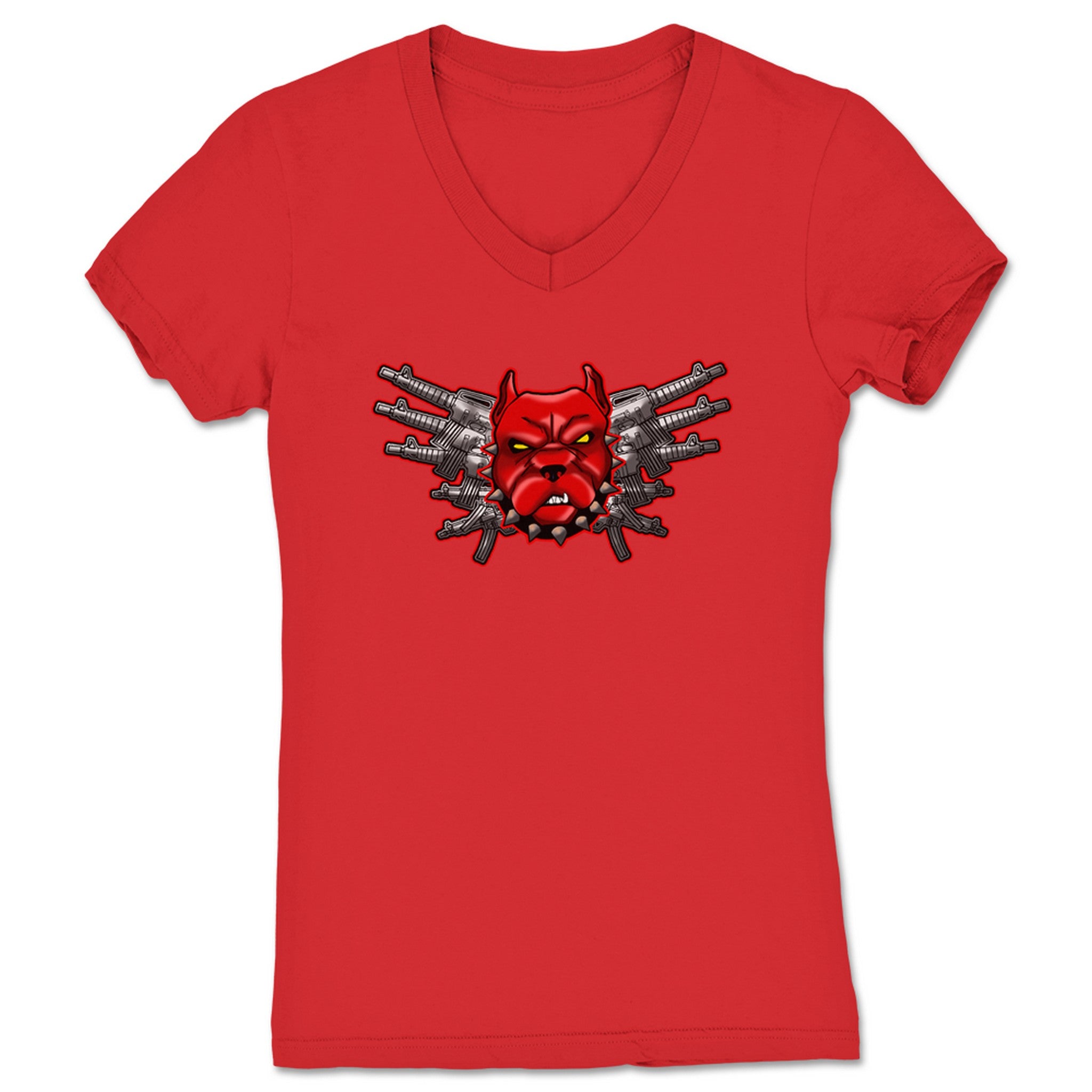 Red Dawg Expendable Women's V-Neck Red