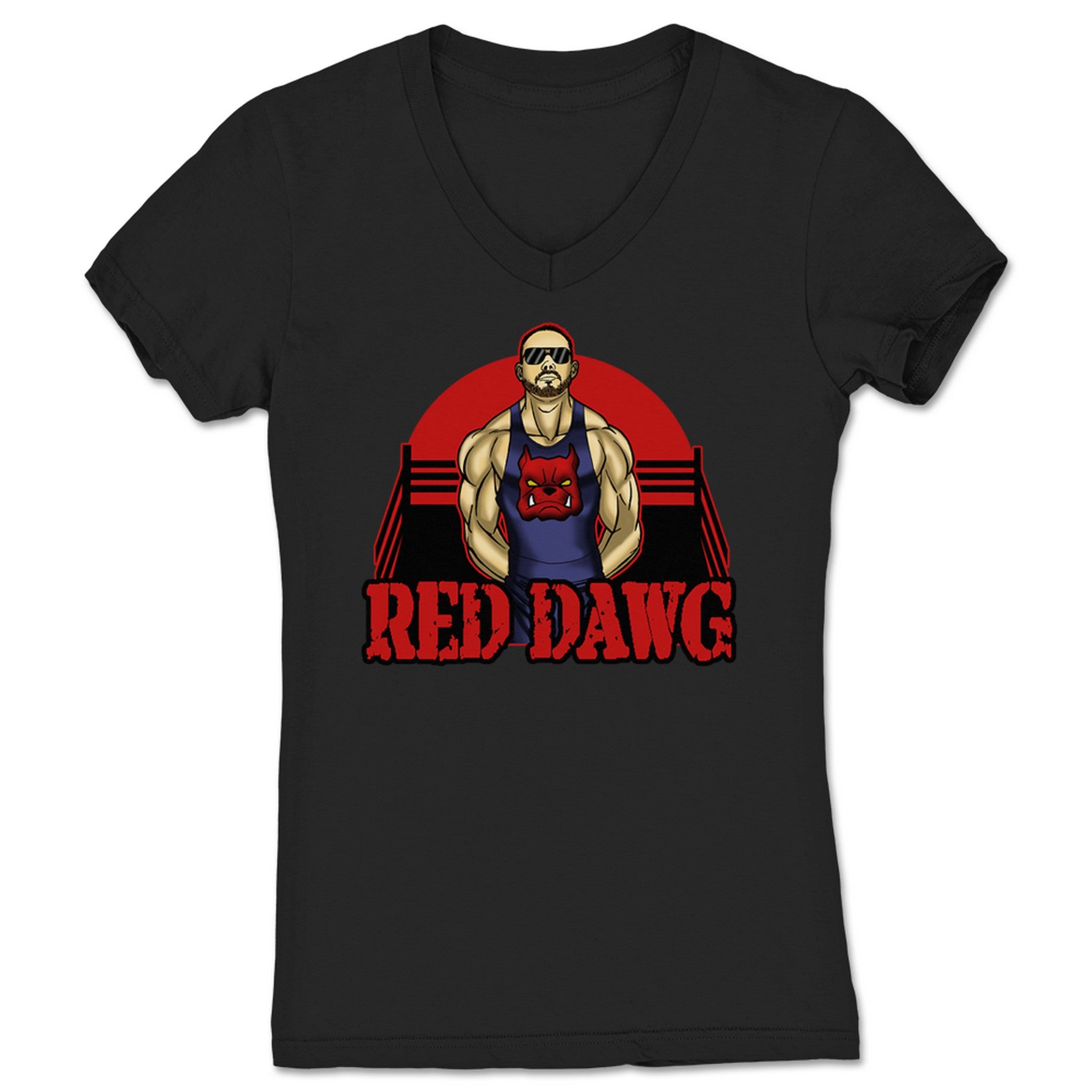 Red Dawg Target Acquired Women's V-Neck Black