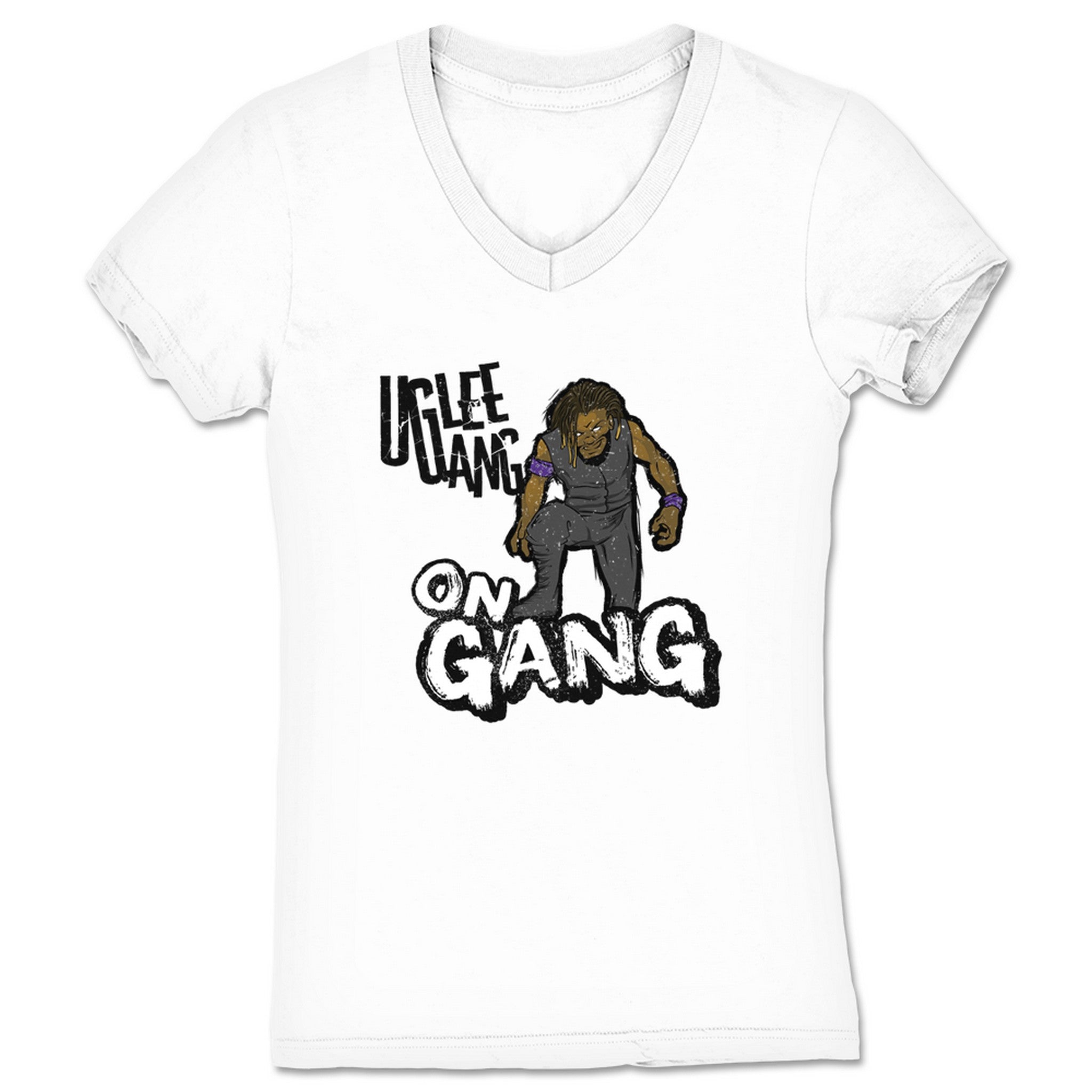 Reyhan Inteus On Gang Women's V-Neck White