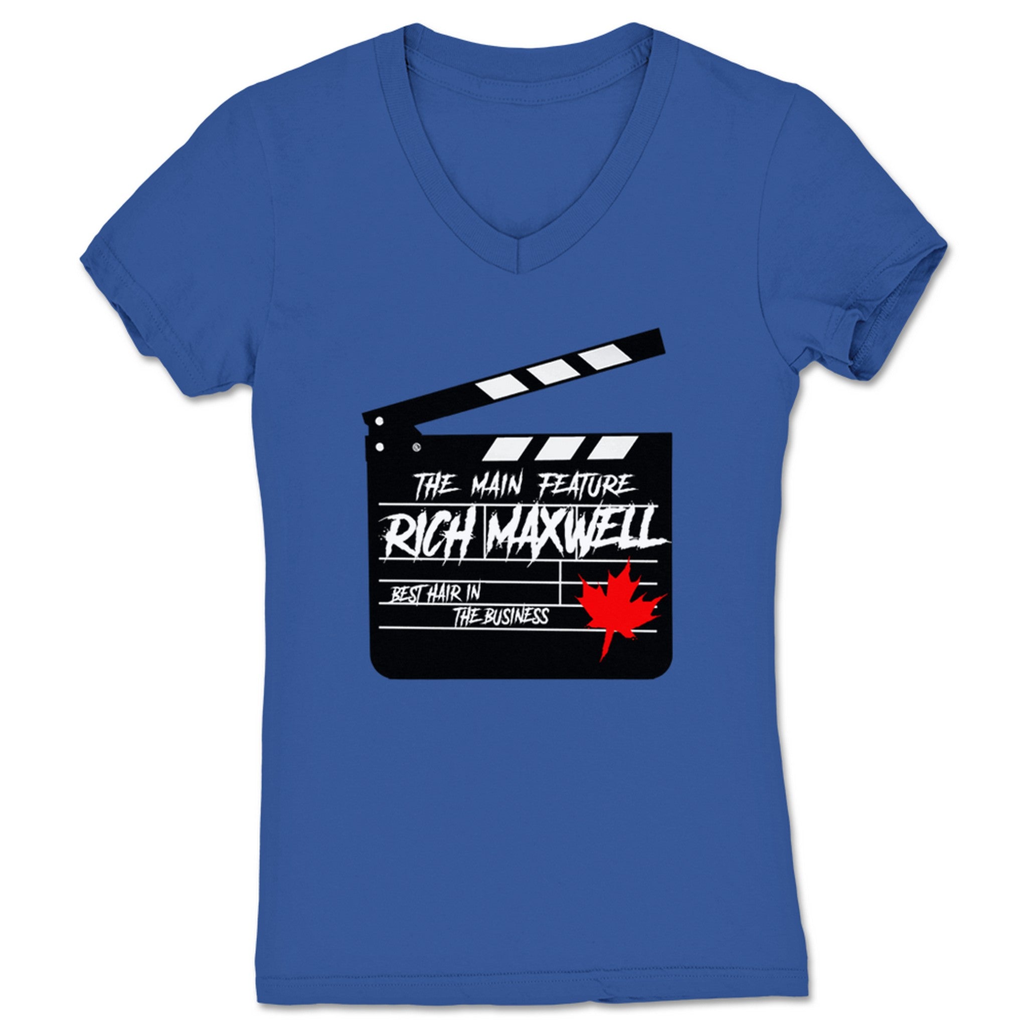 Rich Maxwell The Director Women's V-Neck Royal Blue