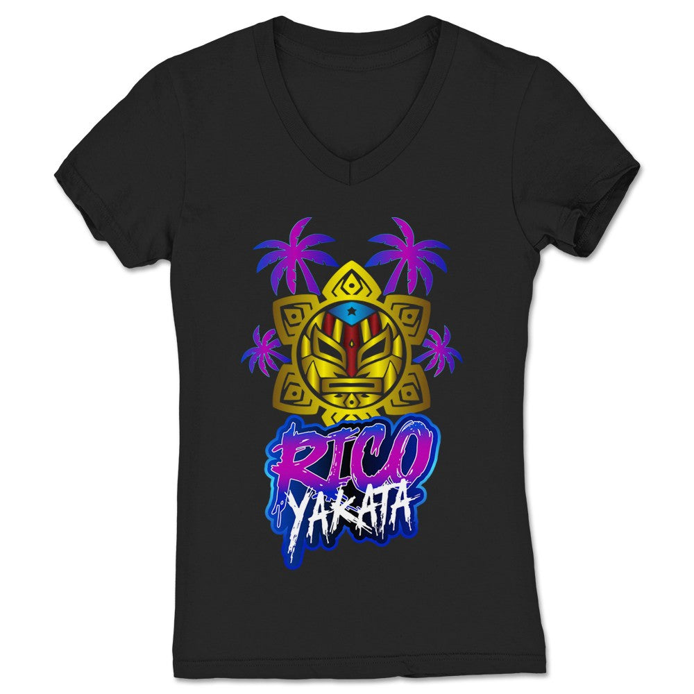 Rico De La Vega YAKATA Women's V-Neck Black
