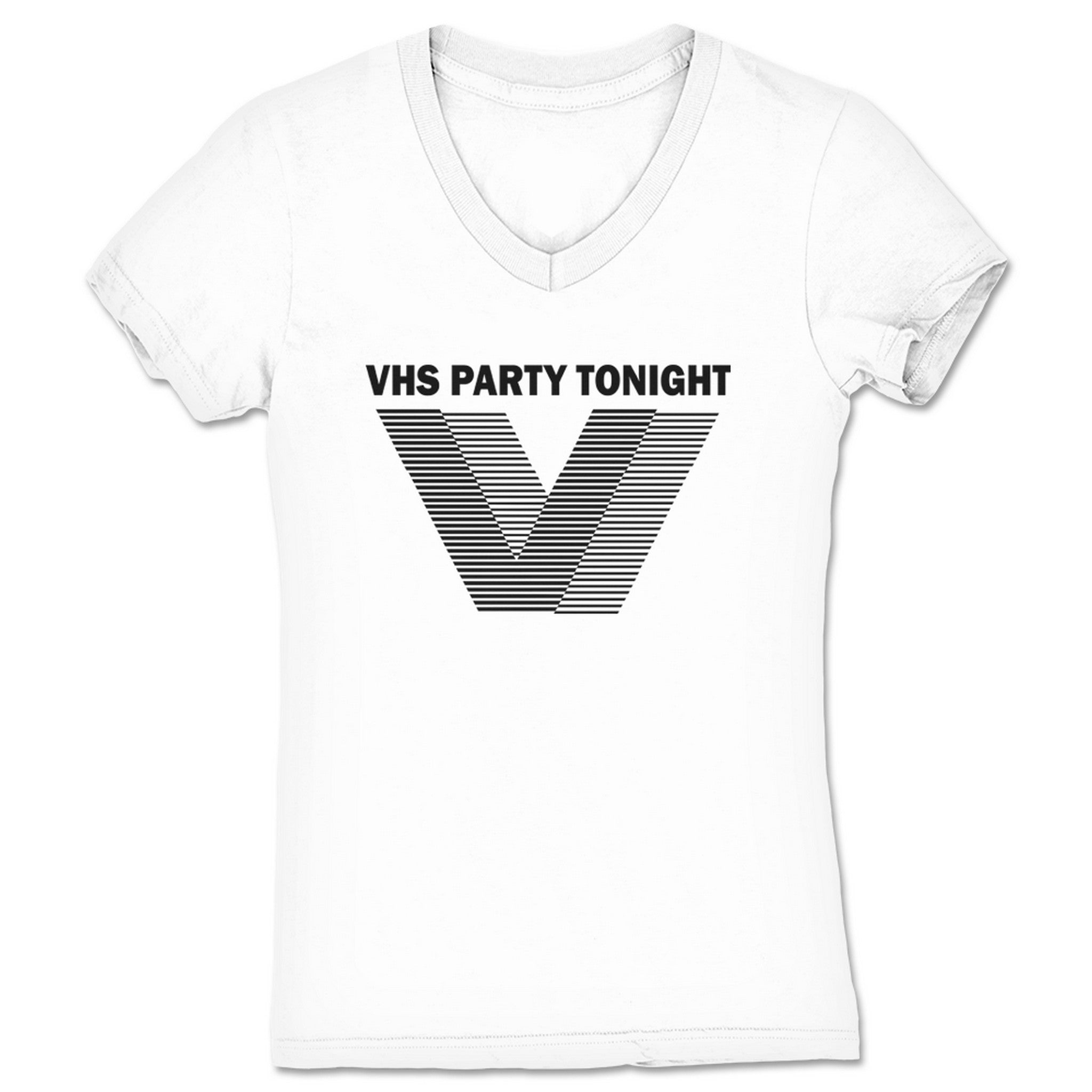 Righteousjesse Vestron Party Women's V-Neck White