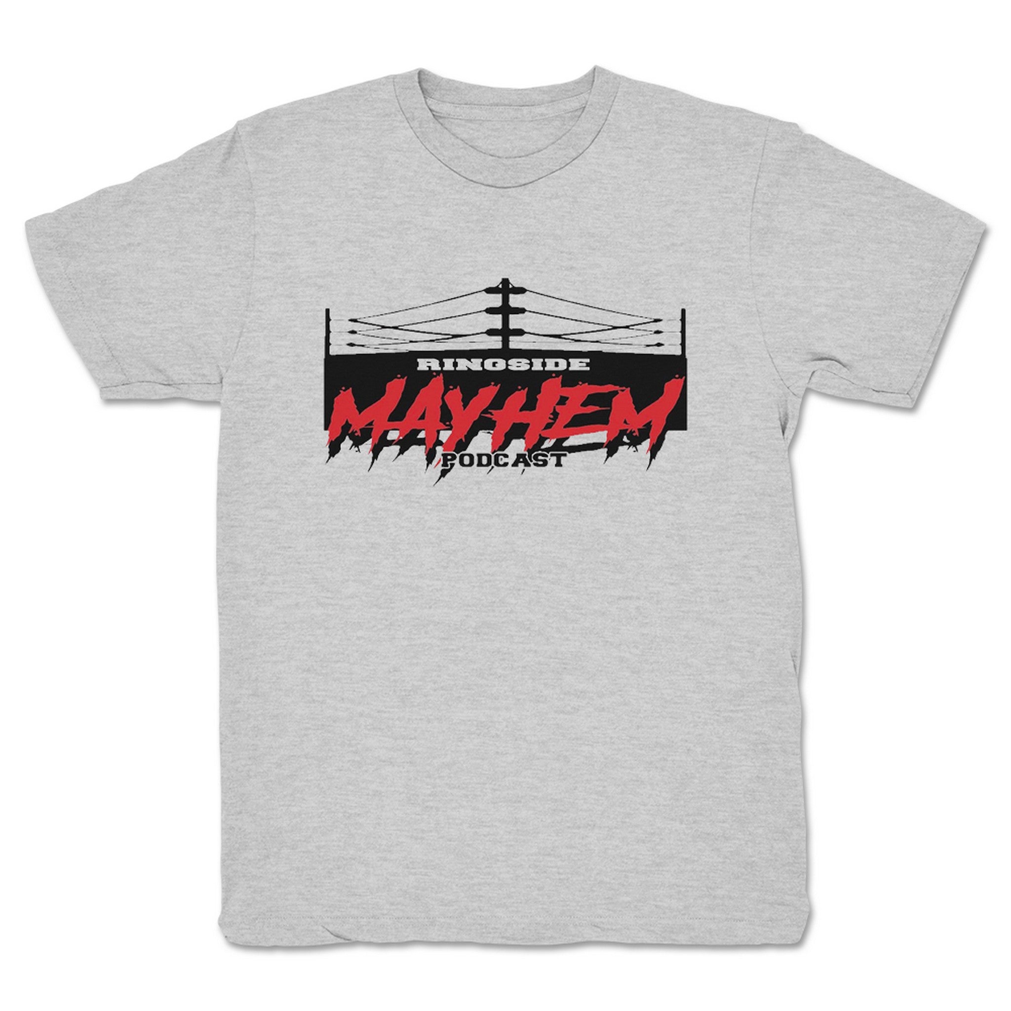 Ringside Mayhem Ringside Mayhem Podcast Youth Tee Heather Grey