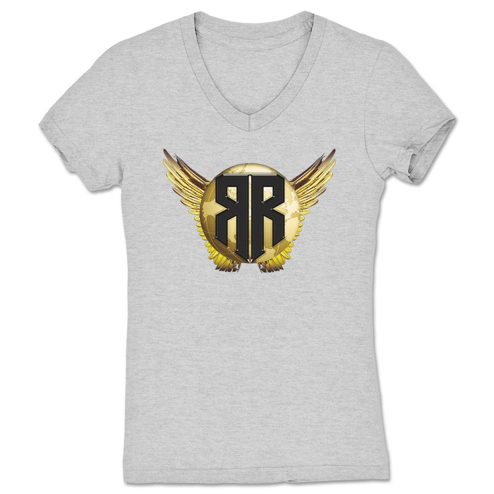 Ringside Rant Ringside Rant Women's V-Neck Heather Grey