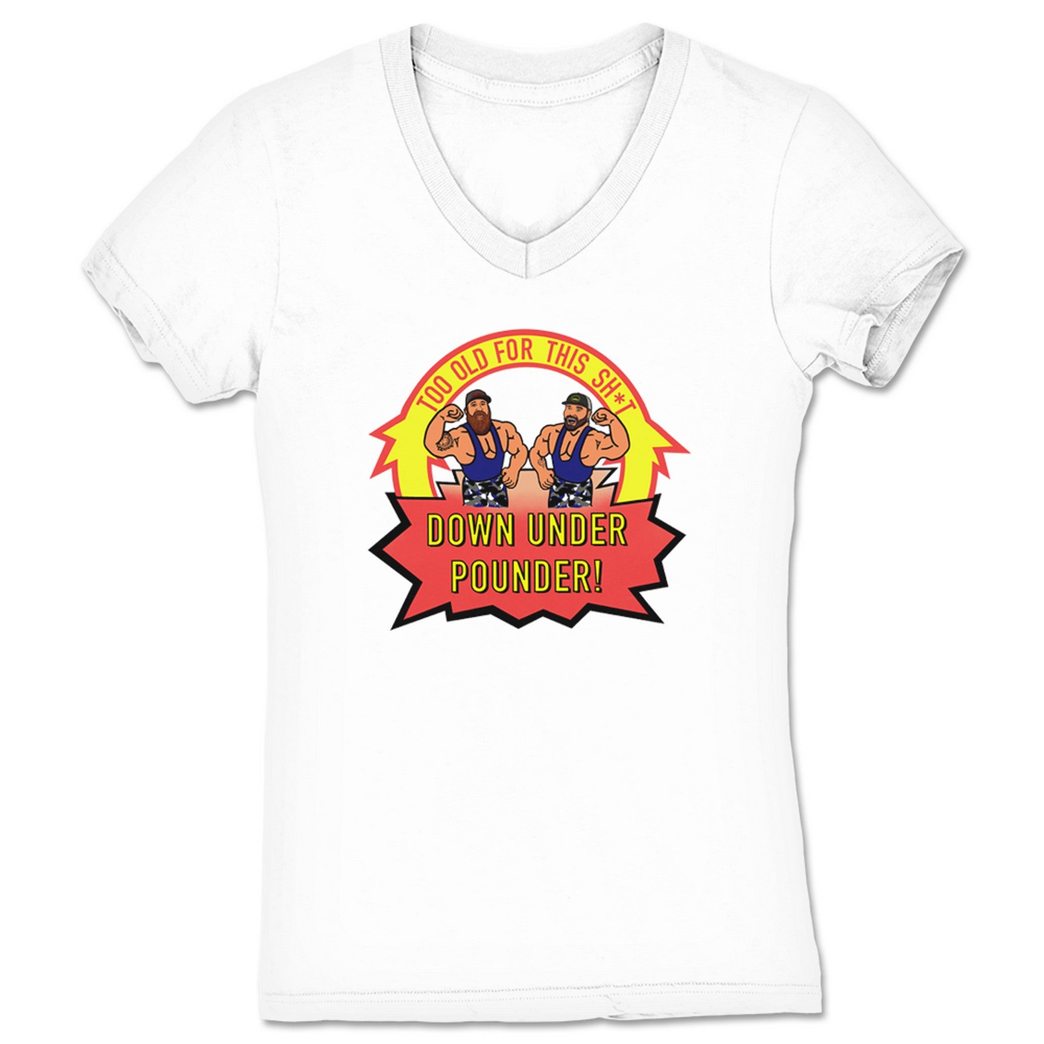 Rogue Day T.O.T.S. Down Under Pounder Women's V-Neck White