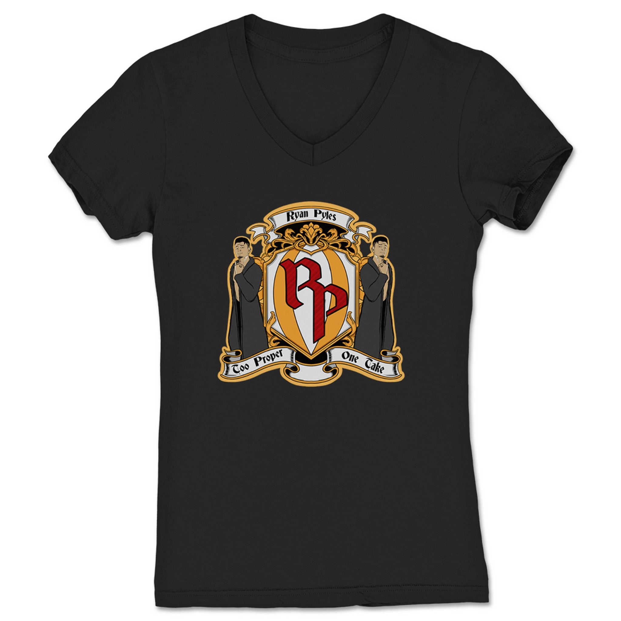 Ryan Pyles Ryan Pyles Royalty Symbol Women's V-Neck Black