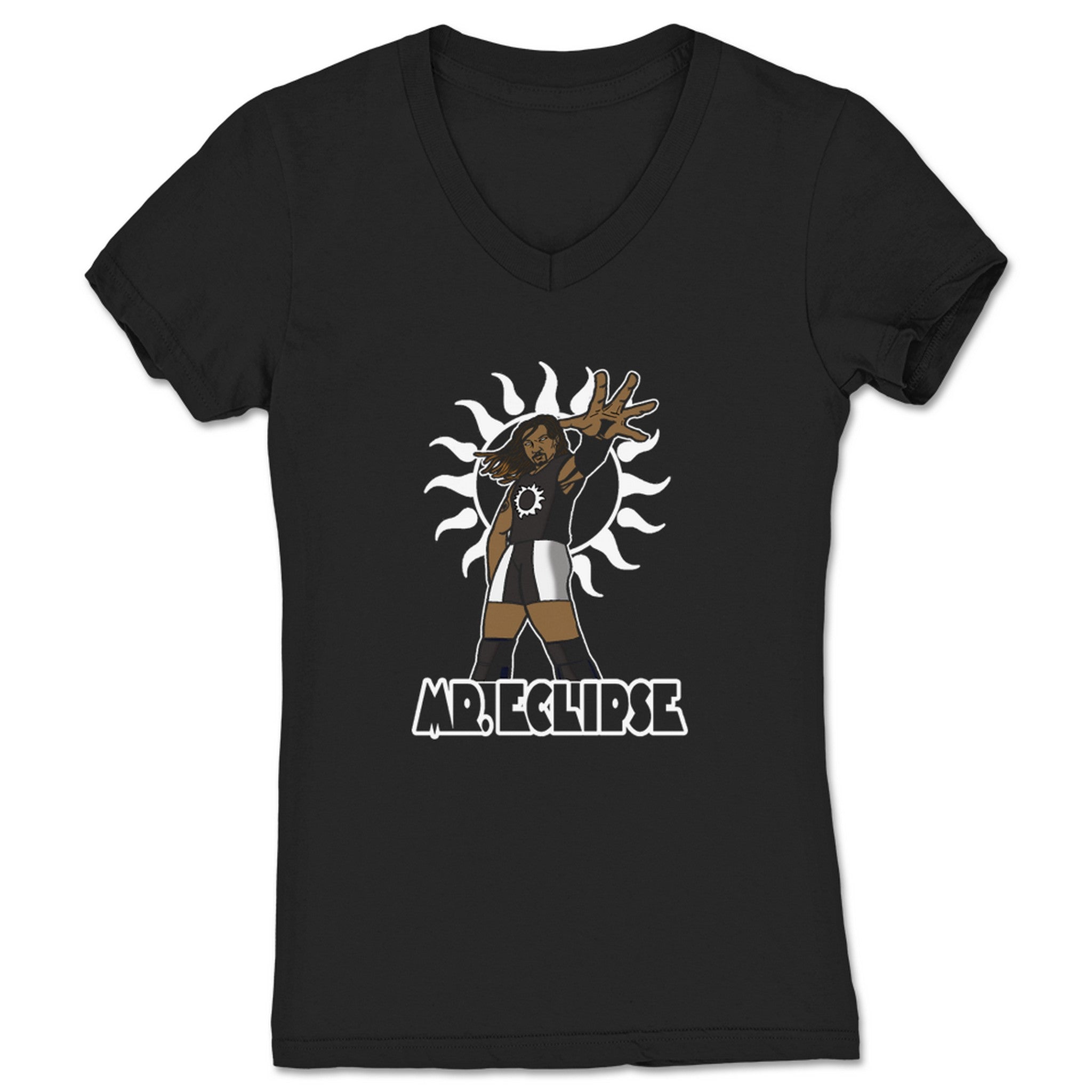Samuel Masters Mr. Eclipse Women's V-Neck Black