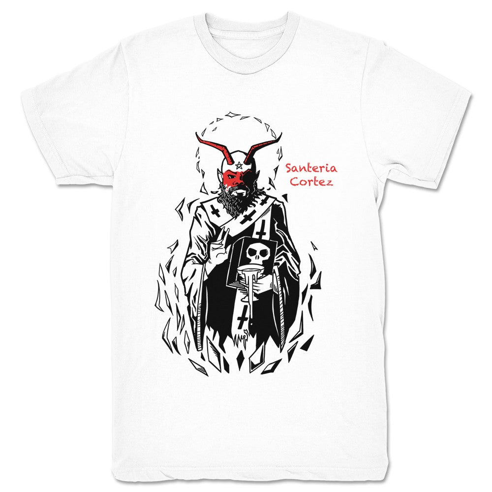 Santeria Cortez Santeria Cortez Portrait Unisex Tee White