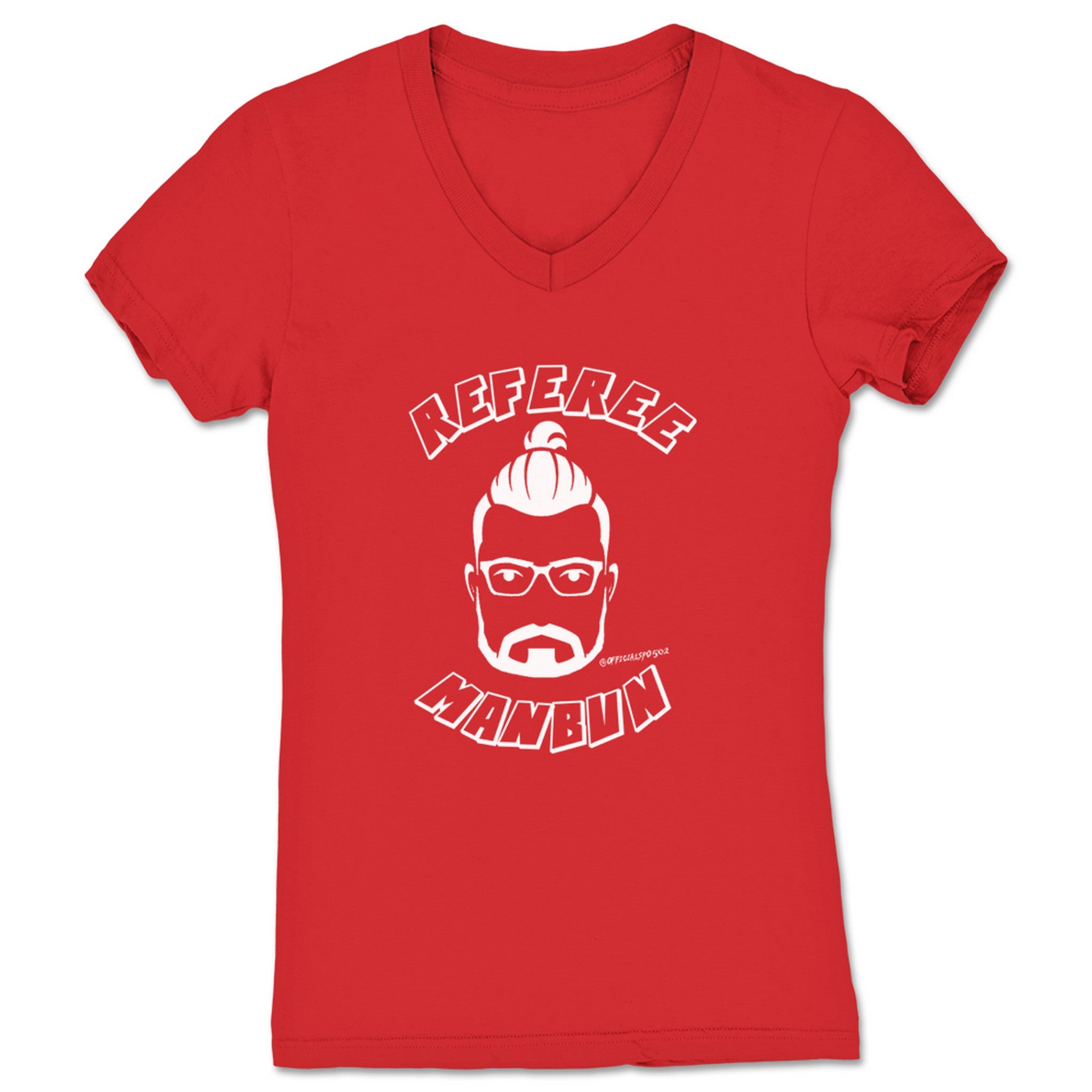 Sean Patrick O'Brien Referee Manbun Women's V-Neck Red