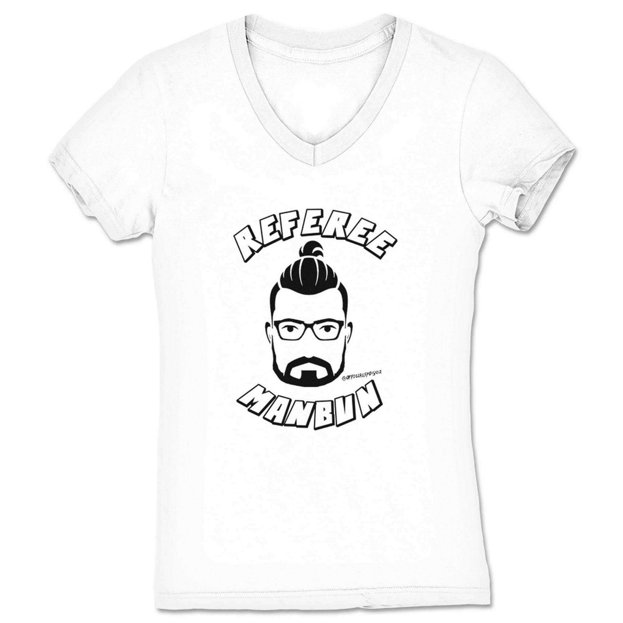 Sean Patrick O'Brien Referee Manbun Women's V-Neck White
