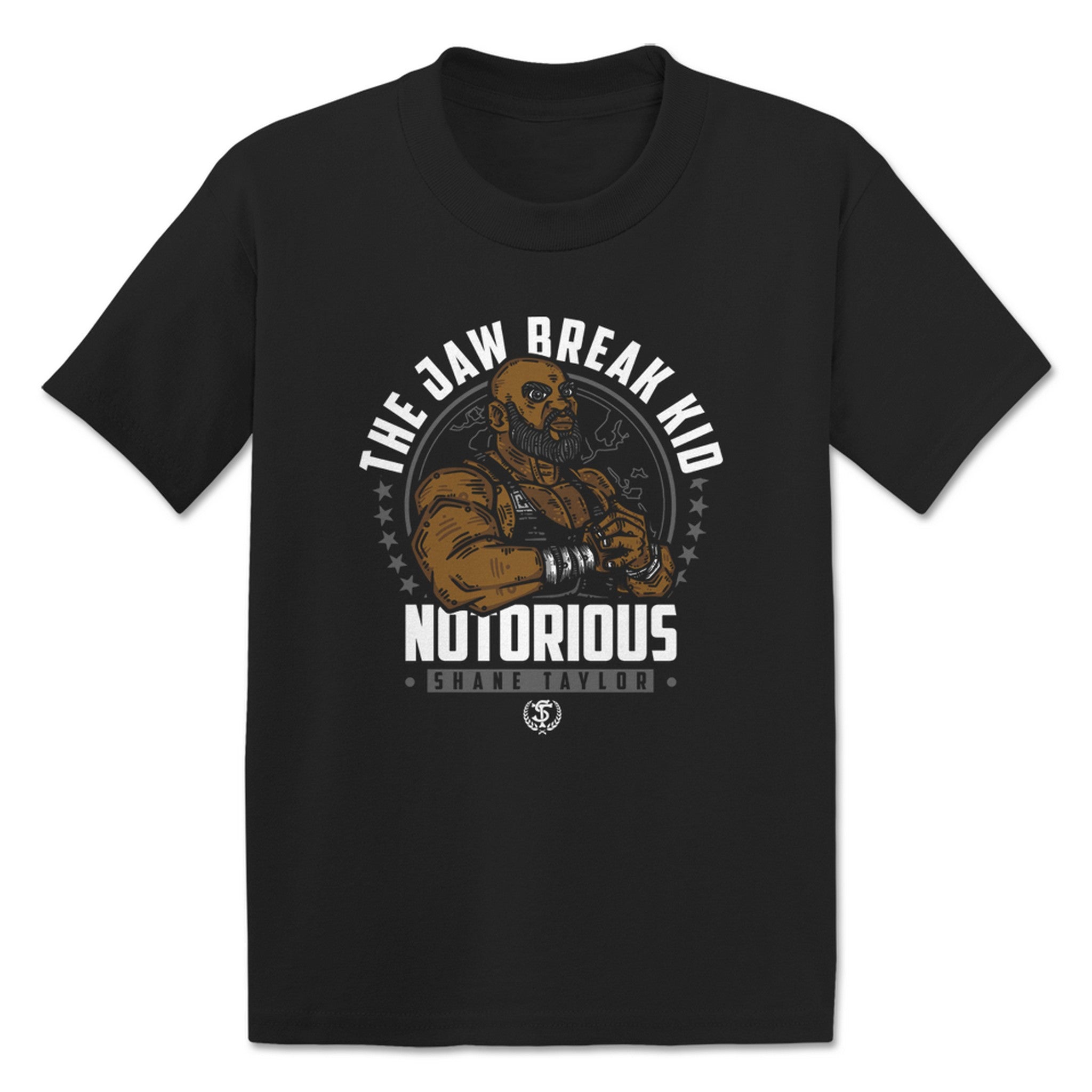 Shane Taylor Promotions Jaw Break Kid 1 Toddler Tee Black