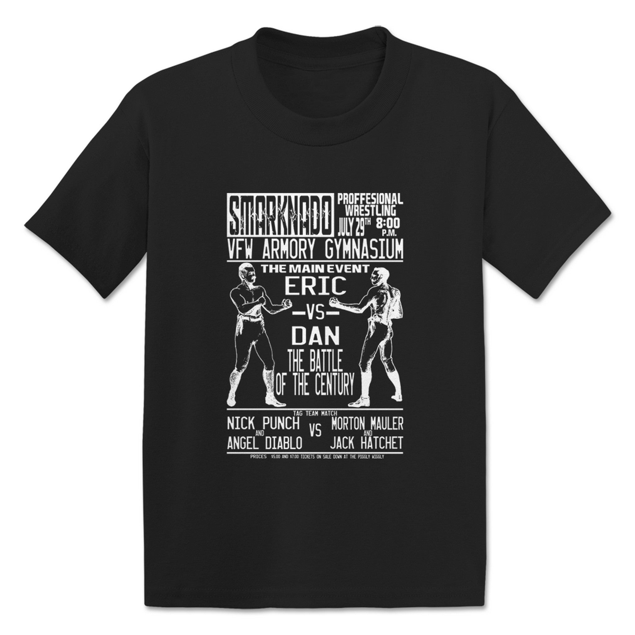 Smarknado Old School Toddler Tee Black