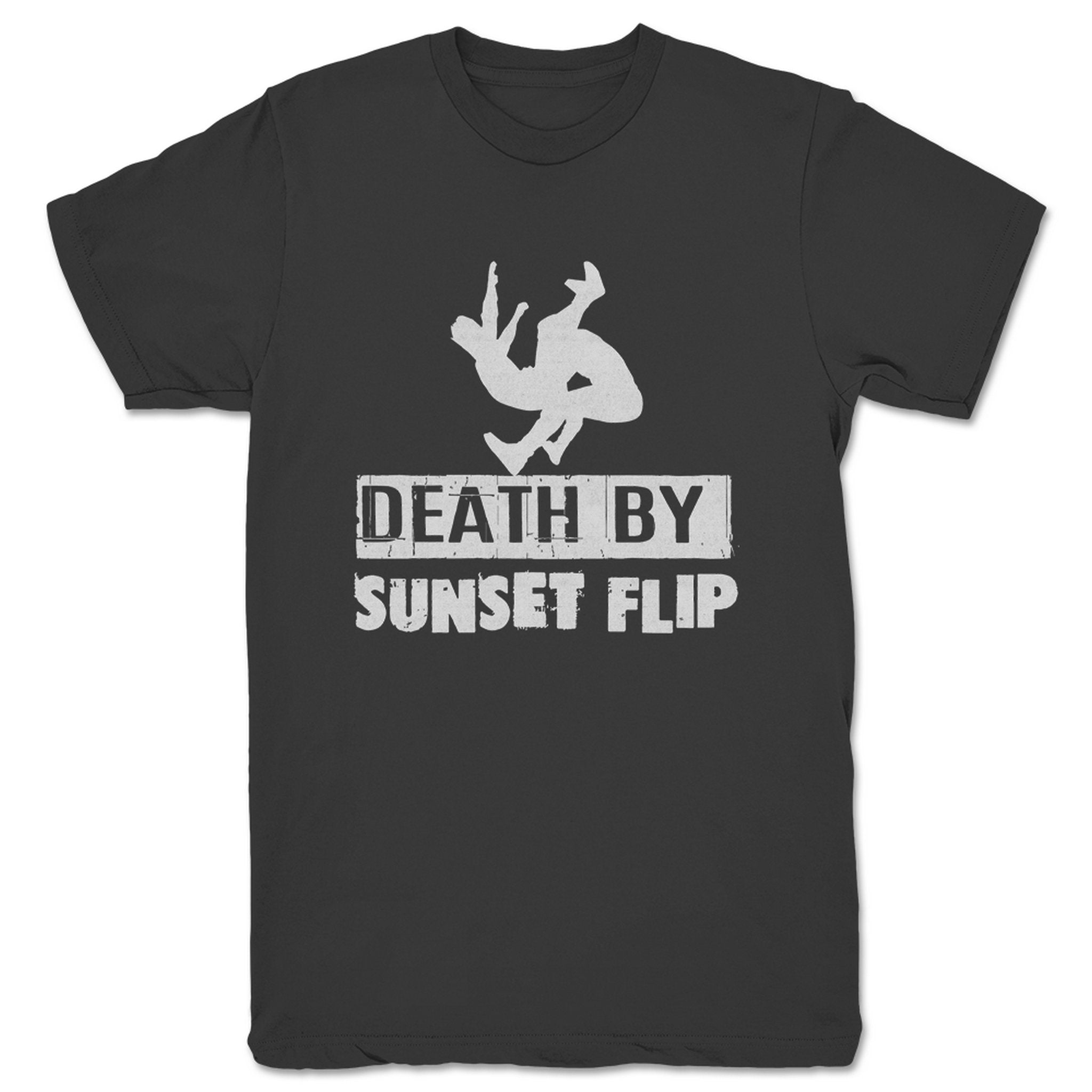 Sunset Flip Wrestling Death by Sunset Flip Unisex Tee Dark Grey