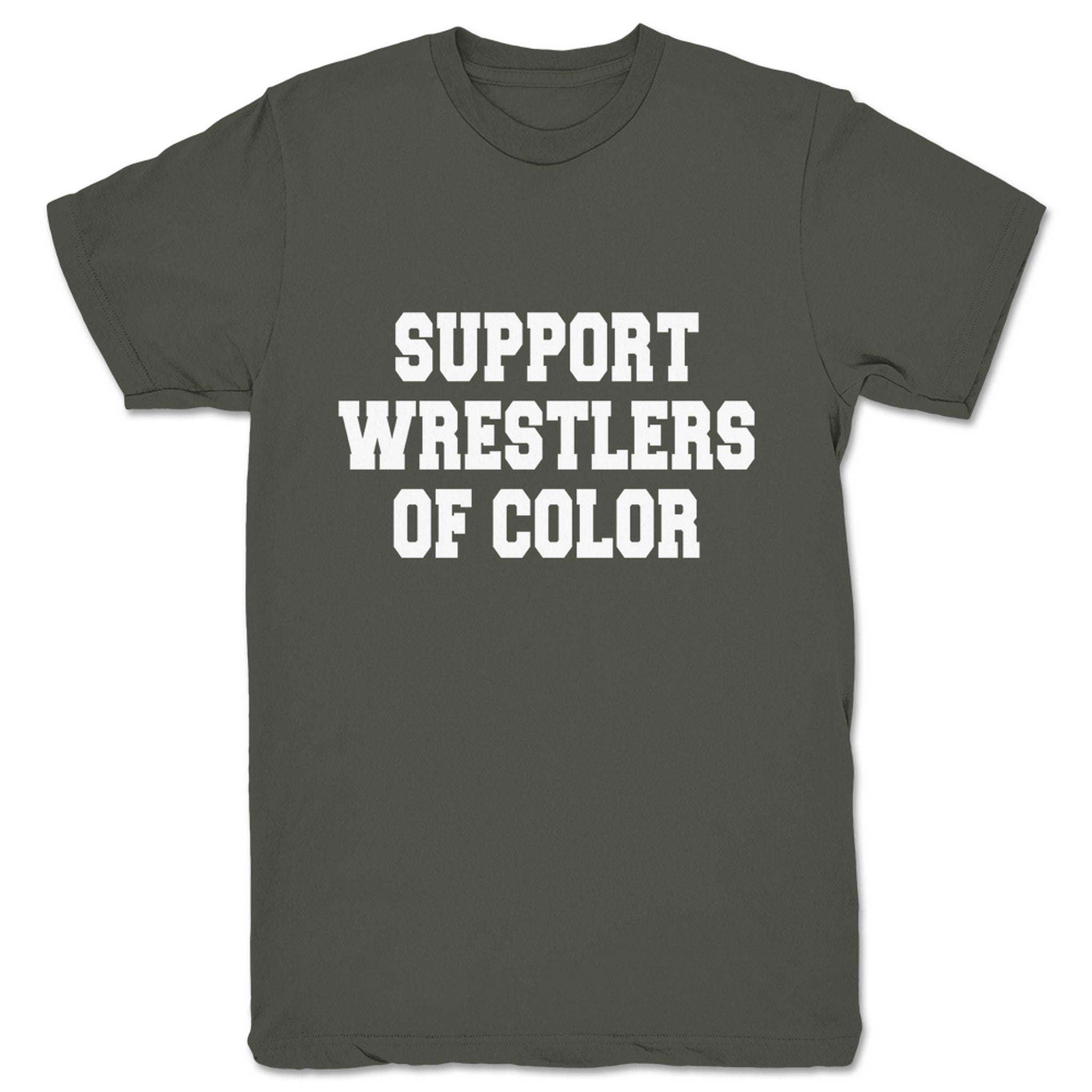 Superkick Foundation Support Wrestlers of Color Unisex Tee Army