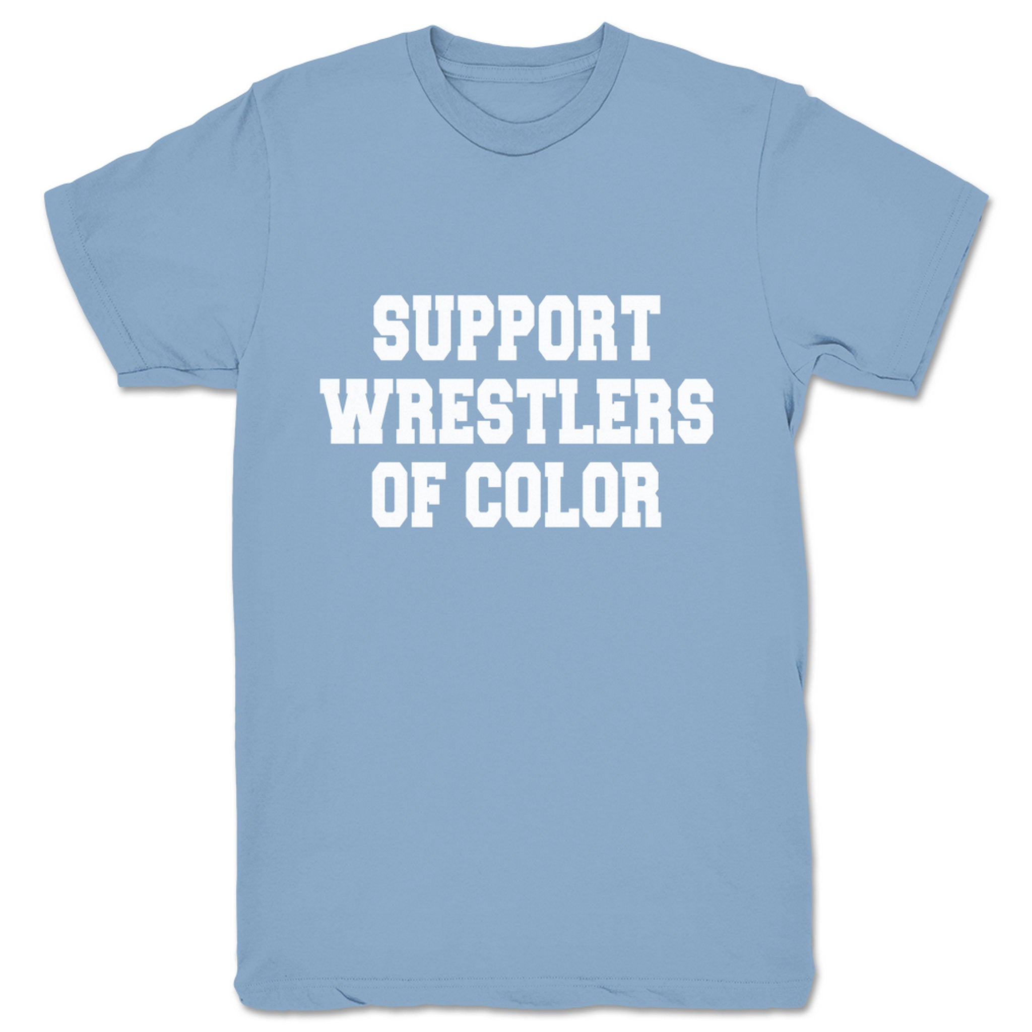 Superkick Foundation Support Wrestlers of Color Unisex Tee Baby Blue