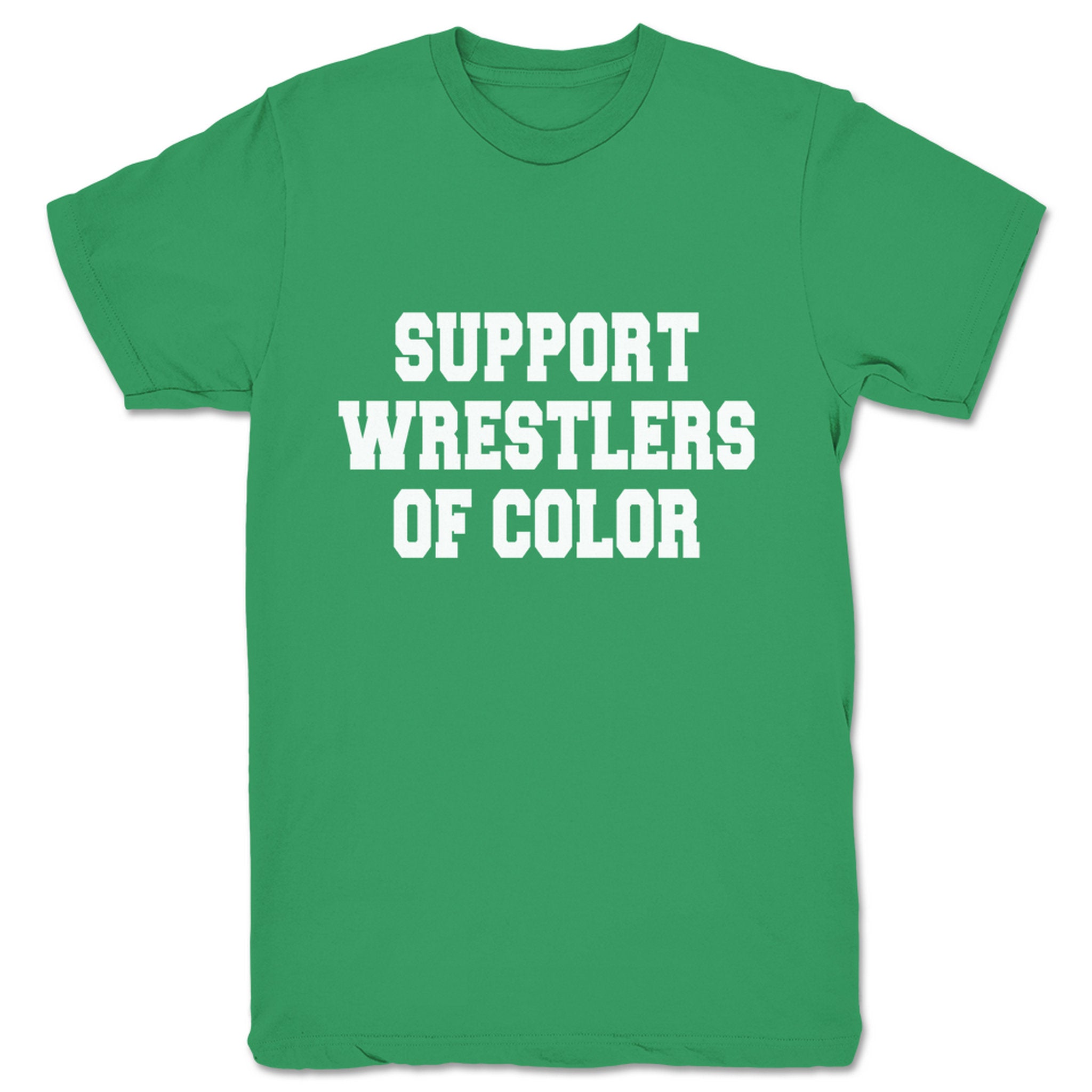 Superkick Foundation Support Wrestlers of Color Unisex Tee Kelly Green