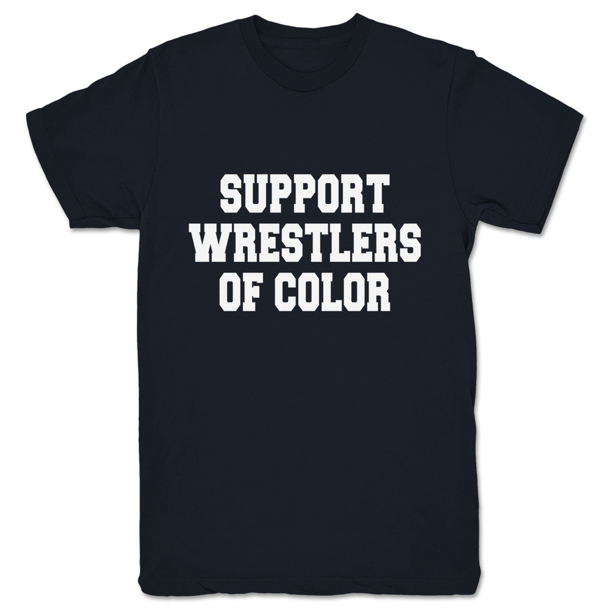 Superkick Foundation Support Wrestlers of Color Unisex Tee Navy