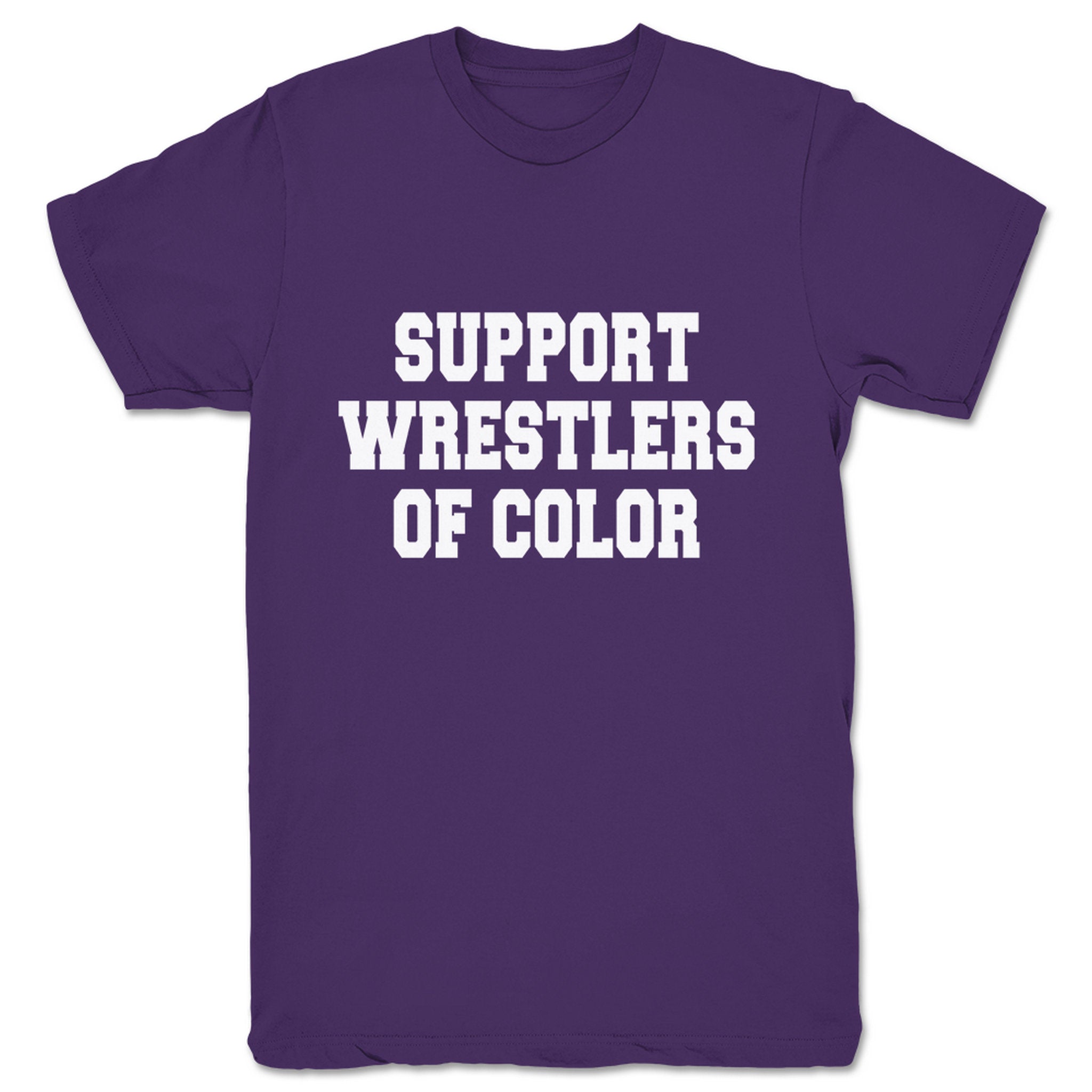 Superkick Foundation Support Wrestlers of Color Unisex Tee Purple