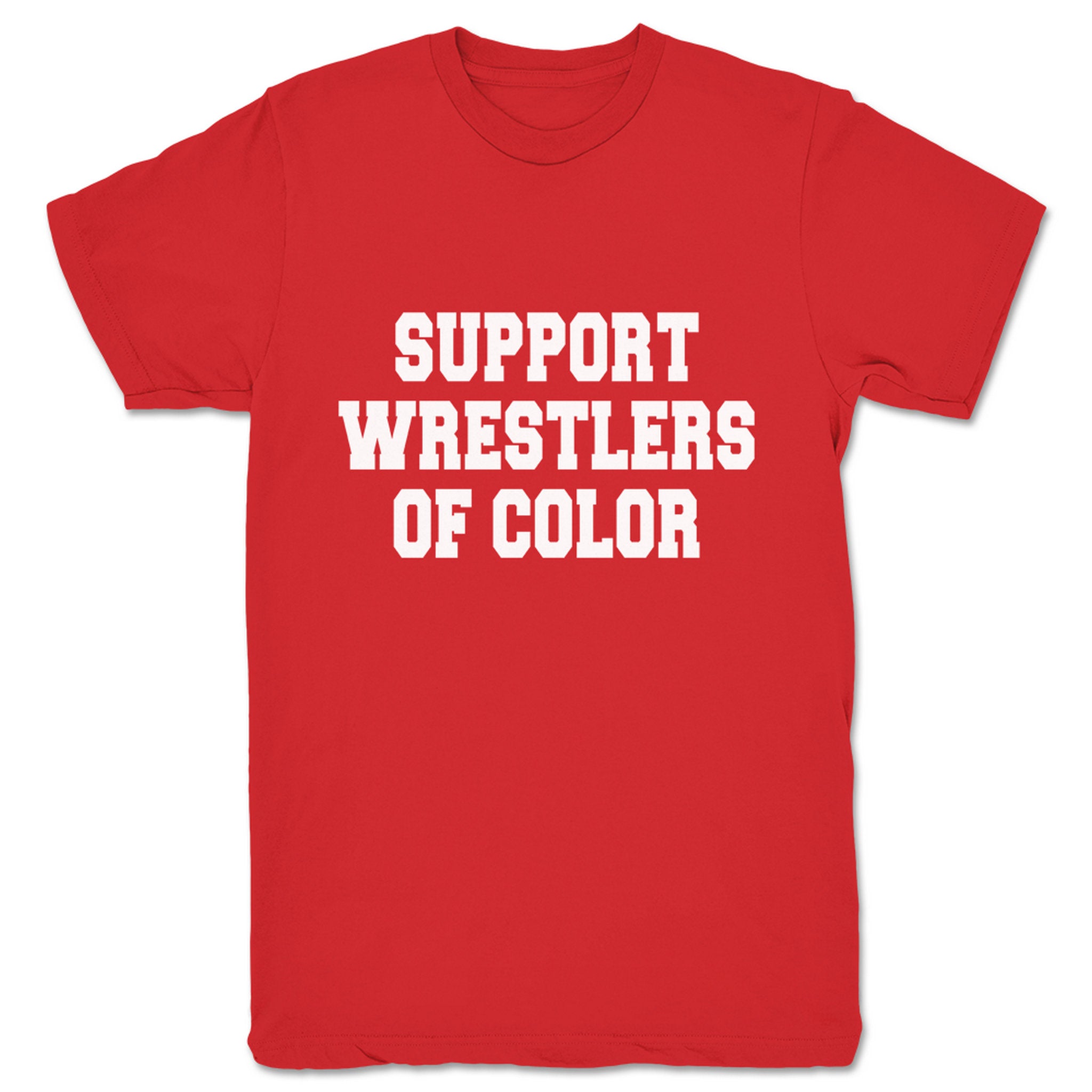 Superkick Foundation Support Wrestlers of Color Unisex Tee Red
