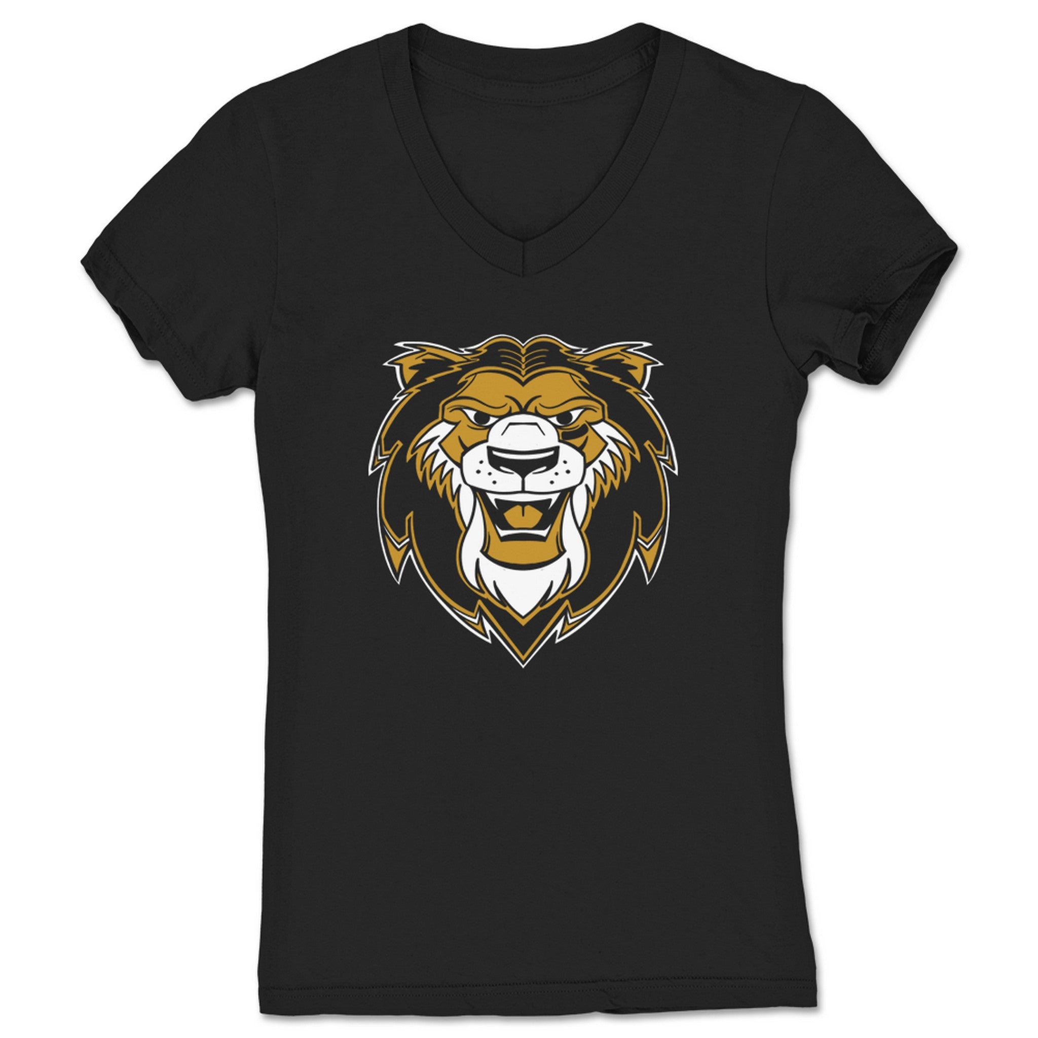 TME Gold Lion Women's V-Neck Black