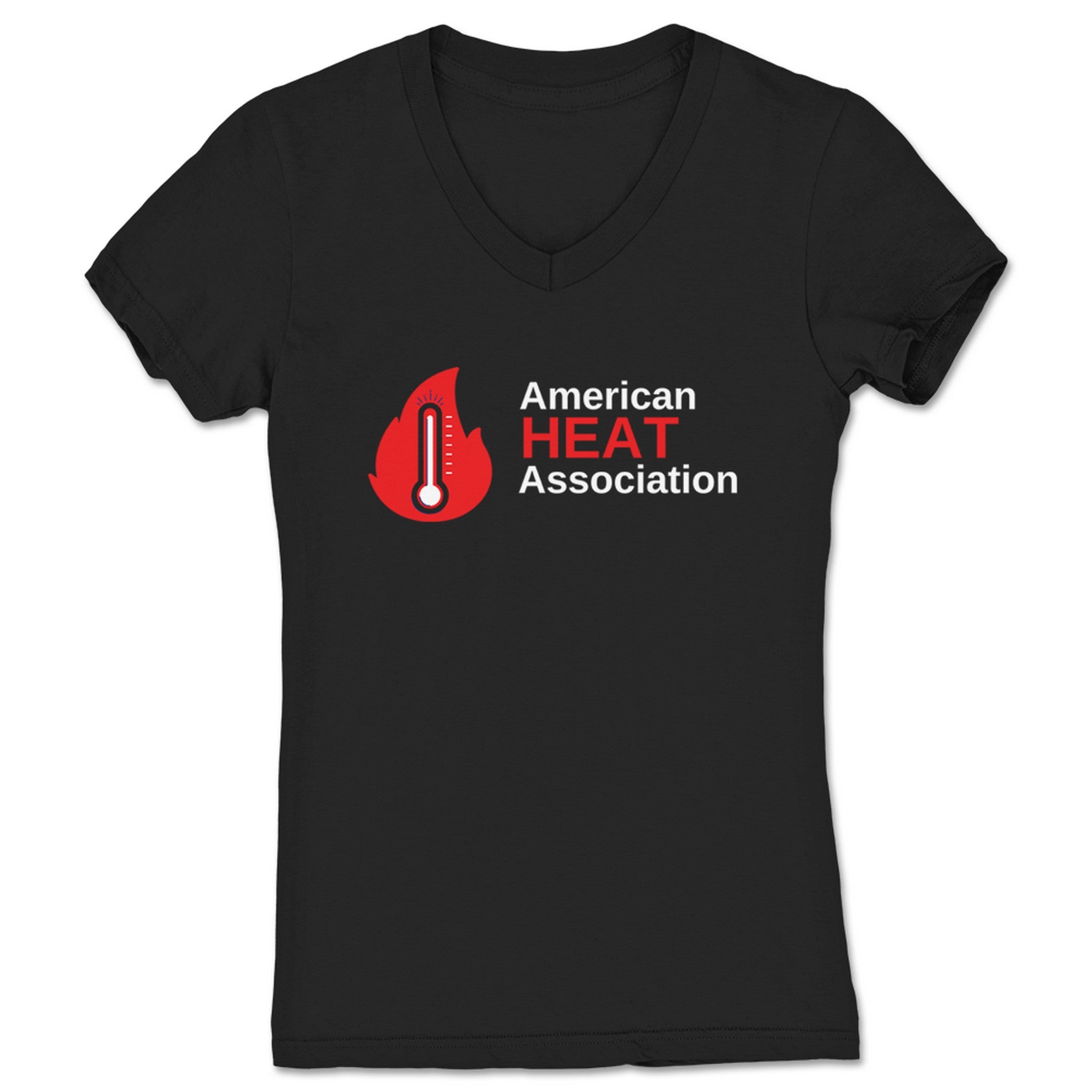TY Fan Account American HEAT Association Women's V-Neck Black