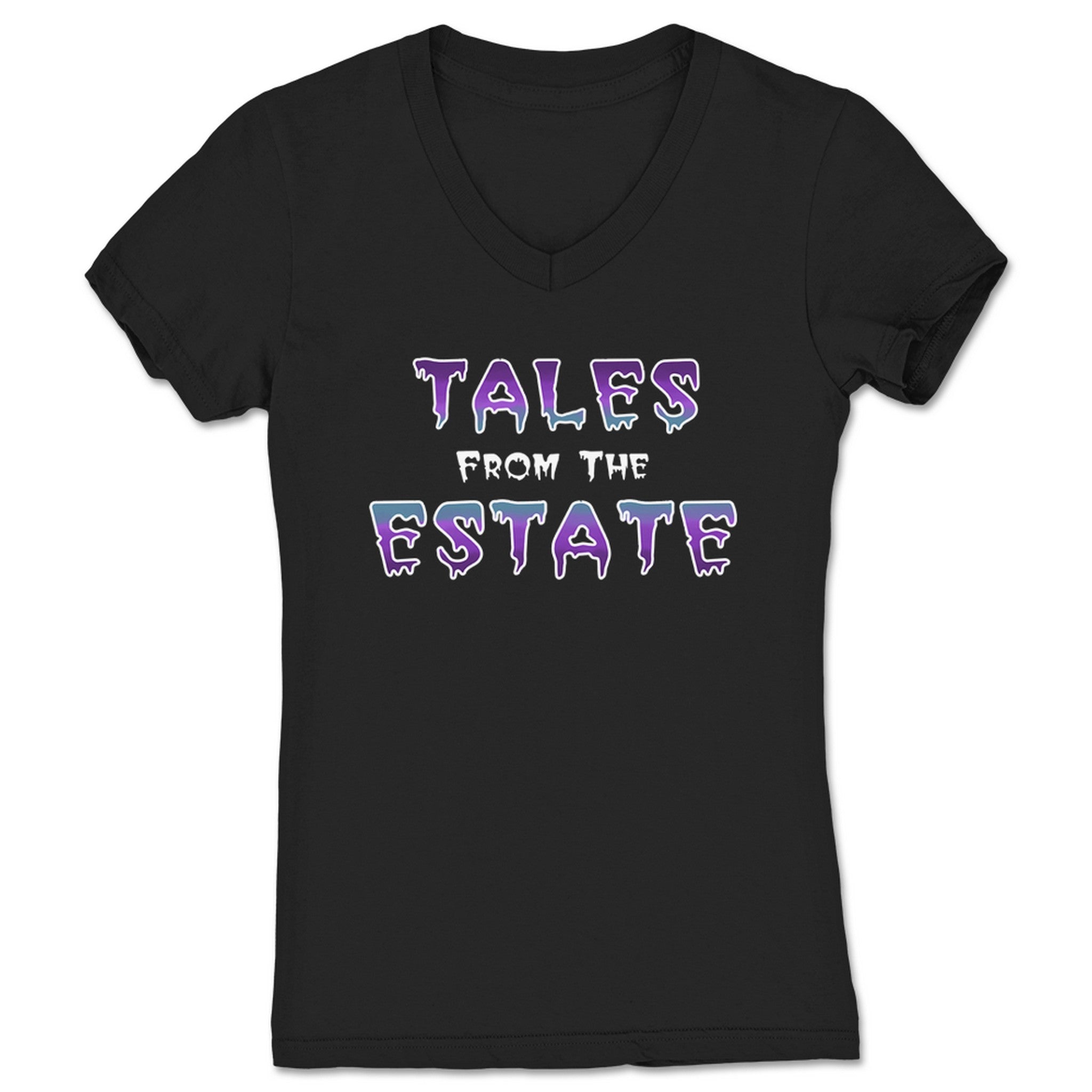 Tales from the Estate TFTE Logo Women's V-Neck Black