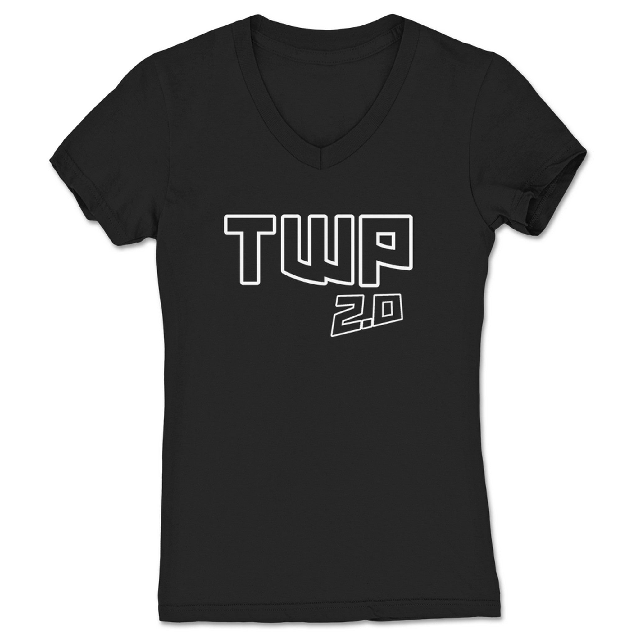 That Wrestling Podcast TWP 2.0 Women's V-Neck Black