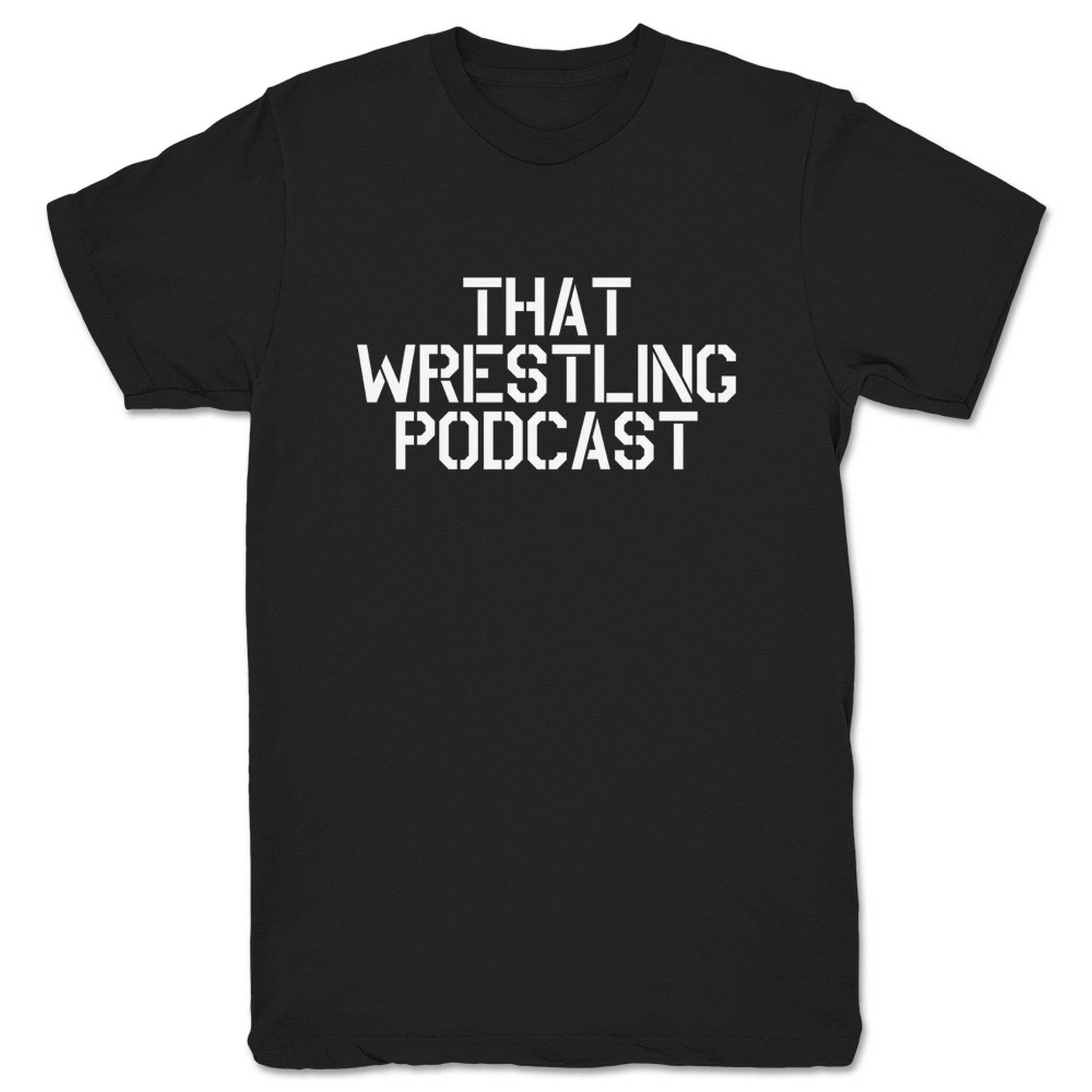 That Wrestling Podcast TWP Logo Unisex Tee Black