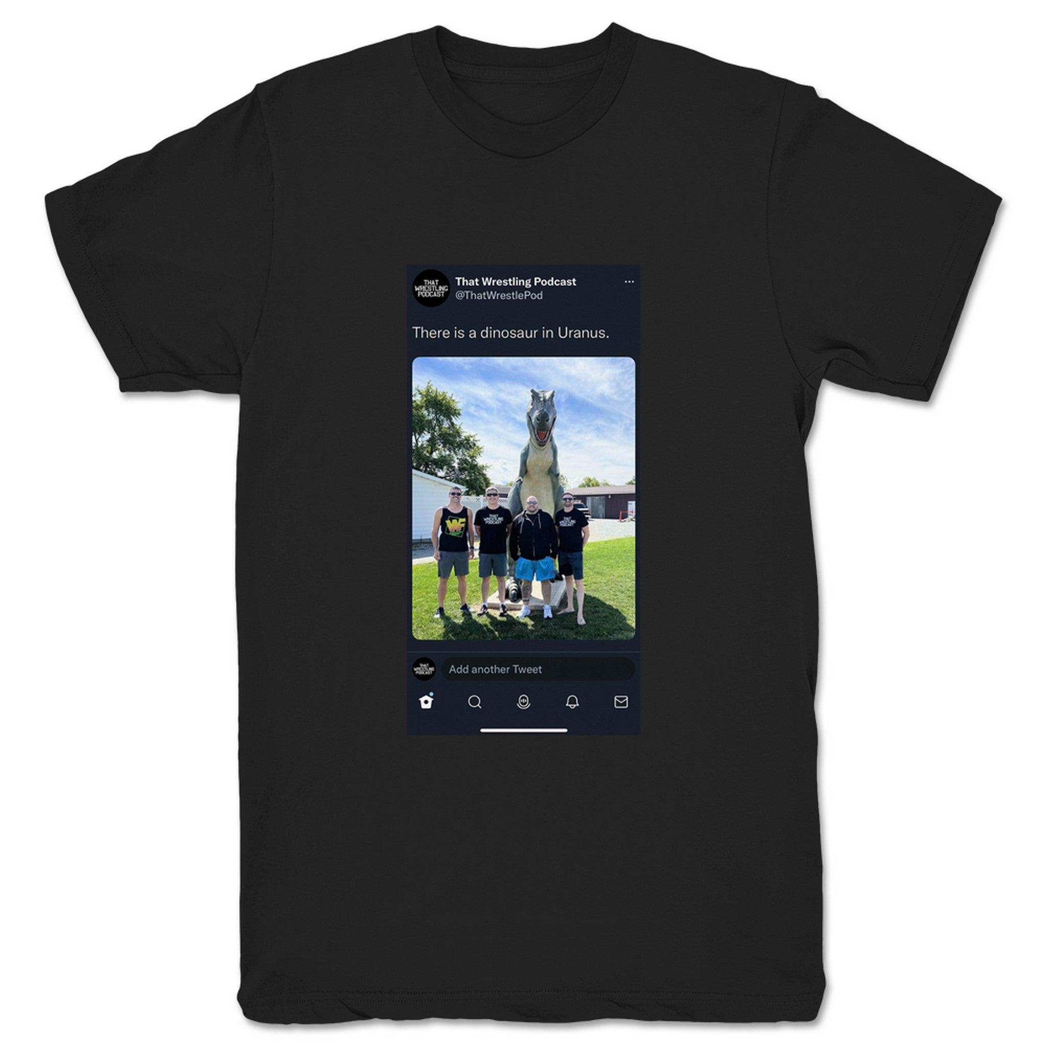 That Wrestling Podcast Tweet Unisex Tee Black