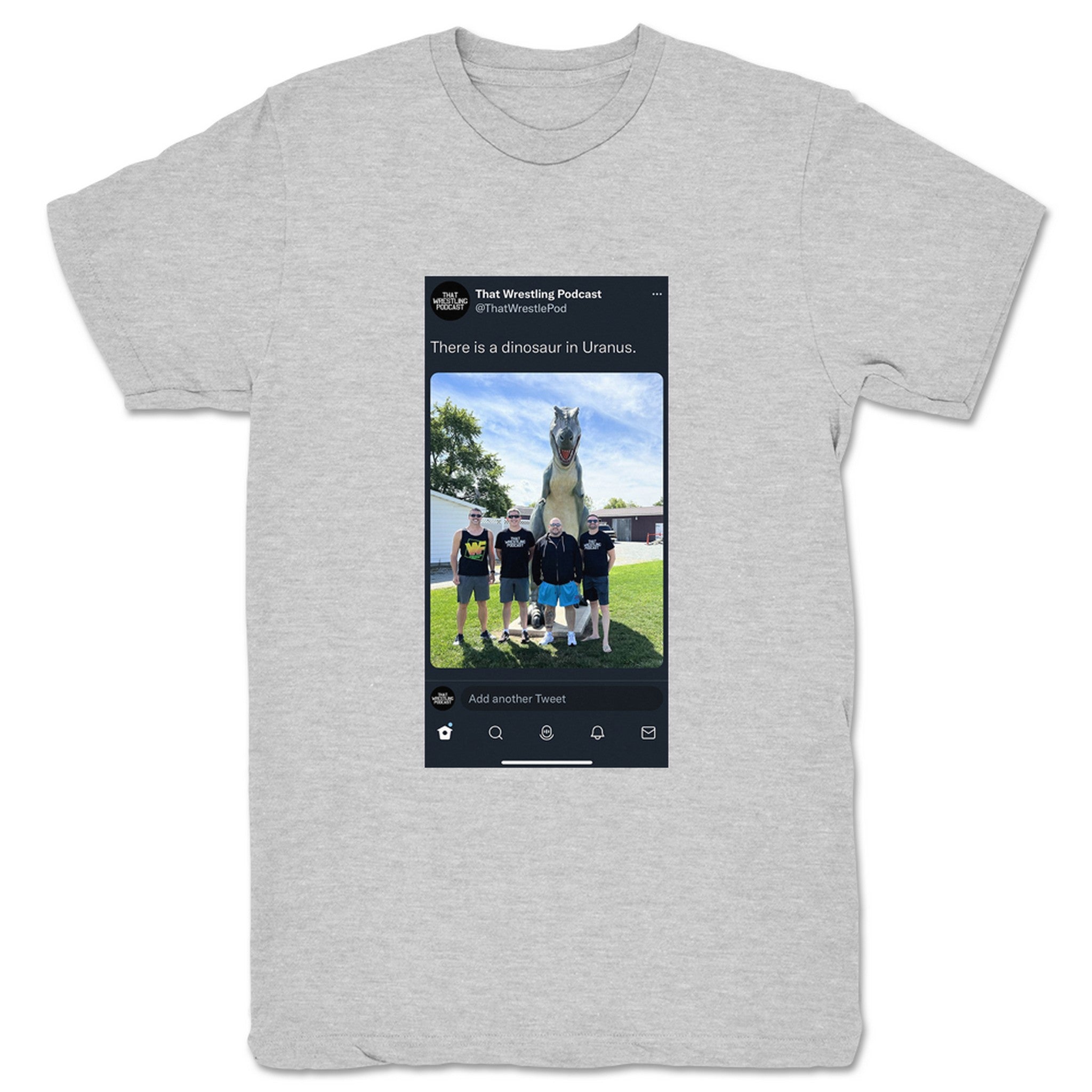 That Wrestling Podcast Tweet Unisex Tee Heather Grey