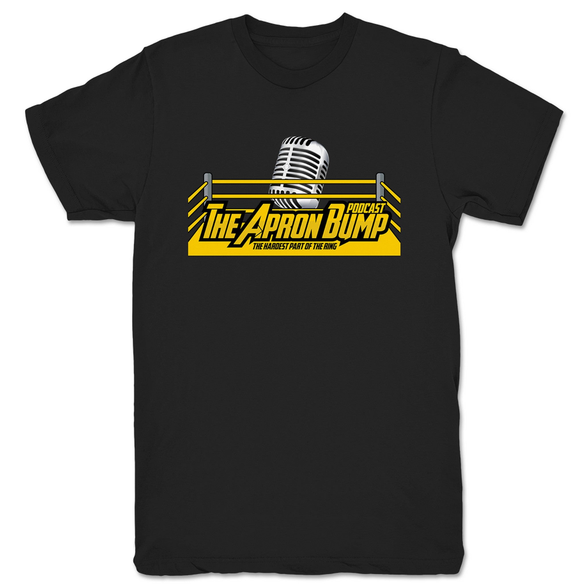 The Apron Bump Podcast Apron Bump Logo Unisex Tee Black