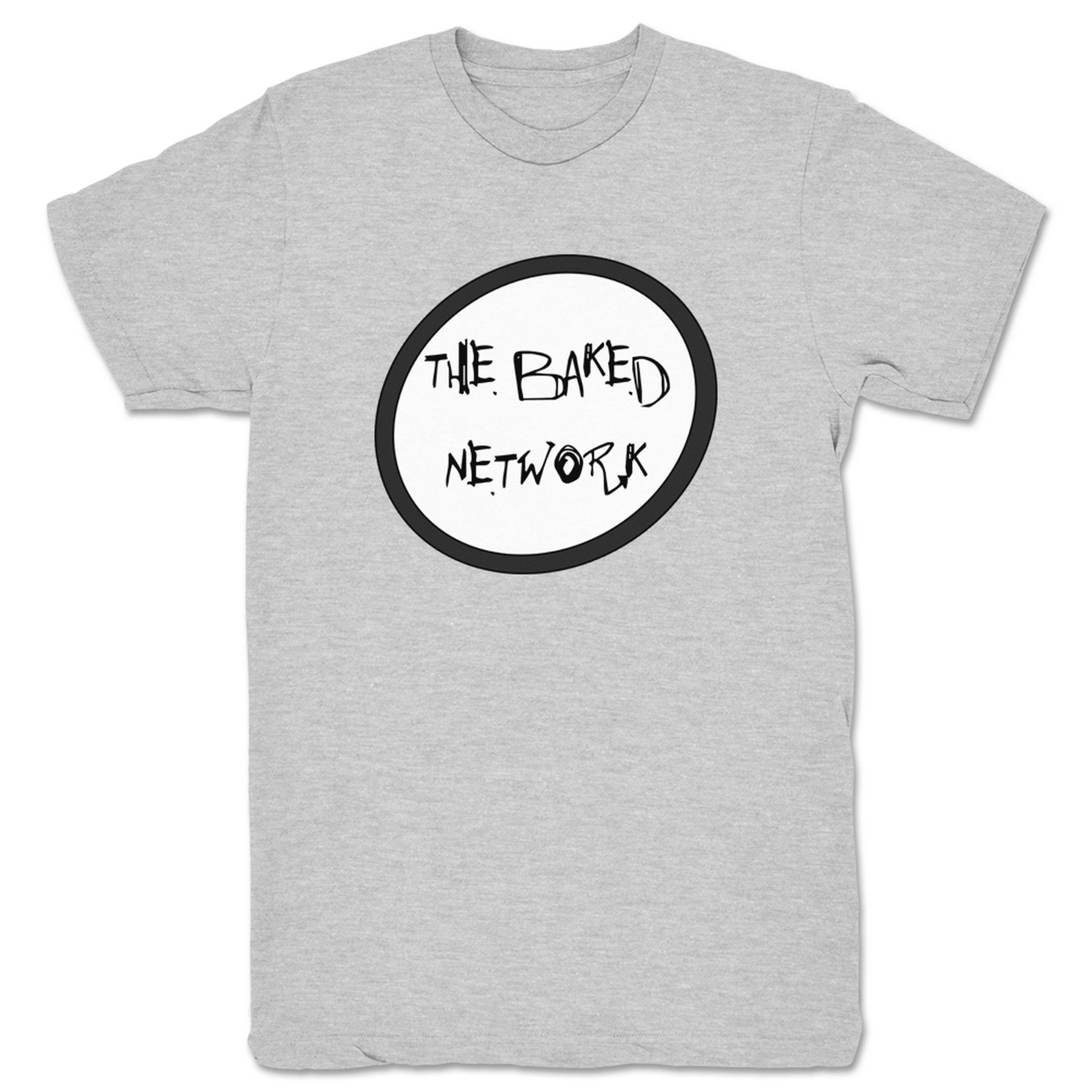 The Baked Network The Baked Network Logo Unisex Tee Heather Grey