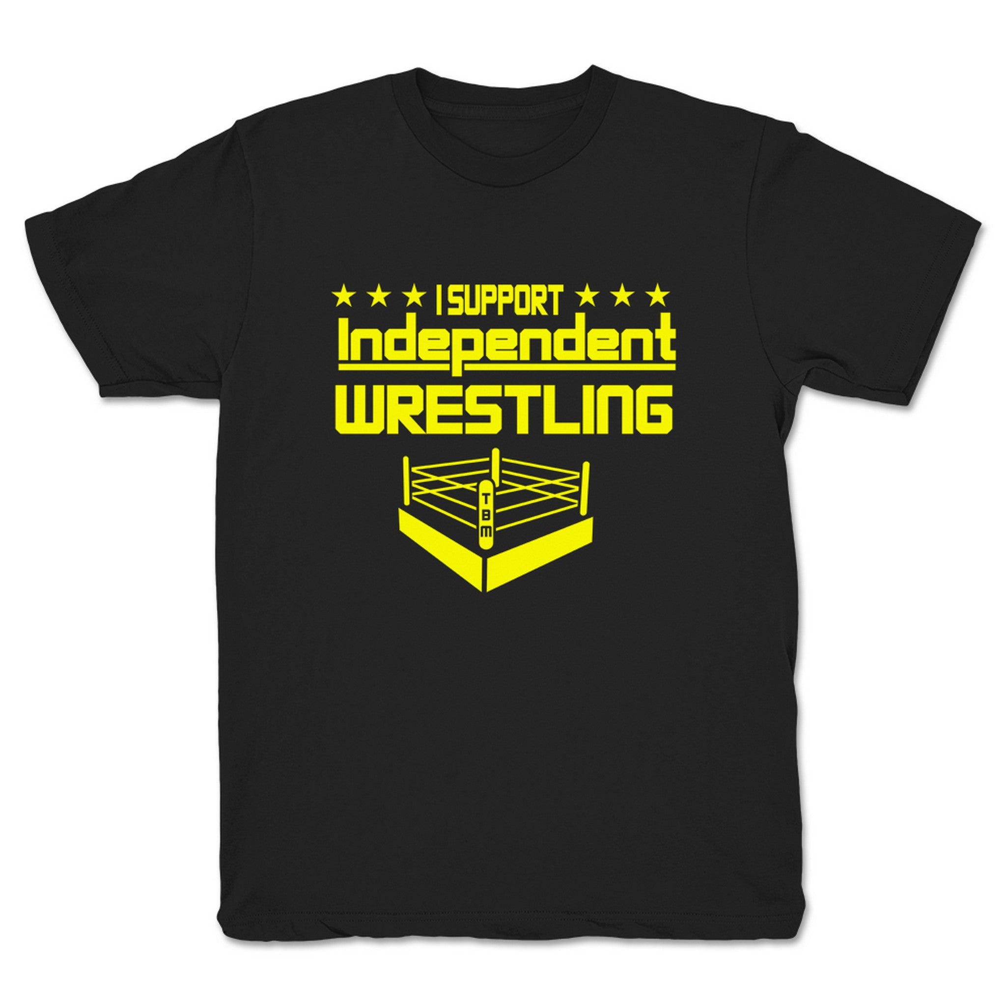 The Bald Monkeys I Support Independent Wrestling Youth Tee Black