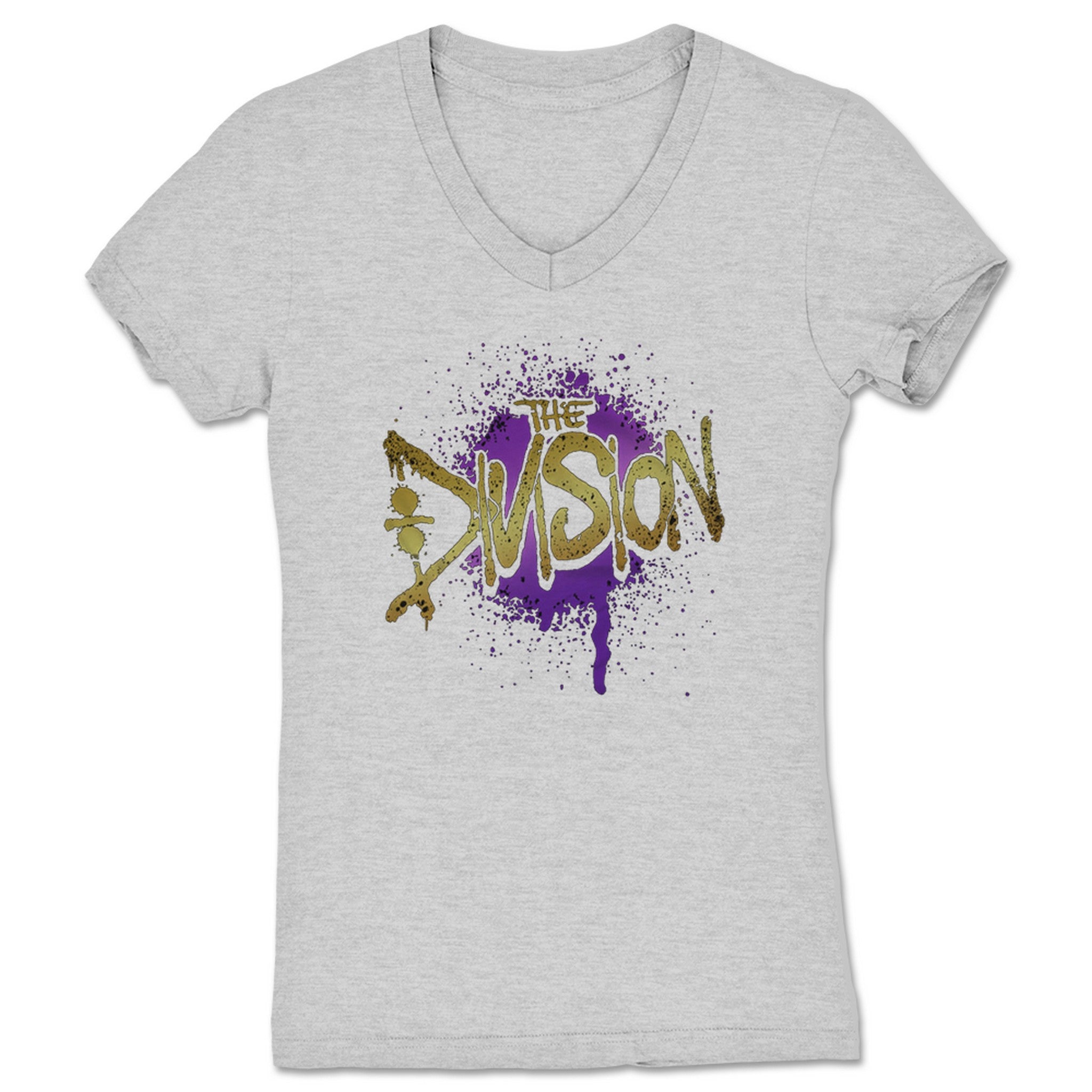 The Division LLC C H A N G E Women's V-Neck Heather Grey