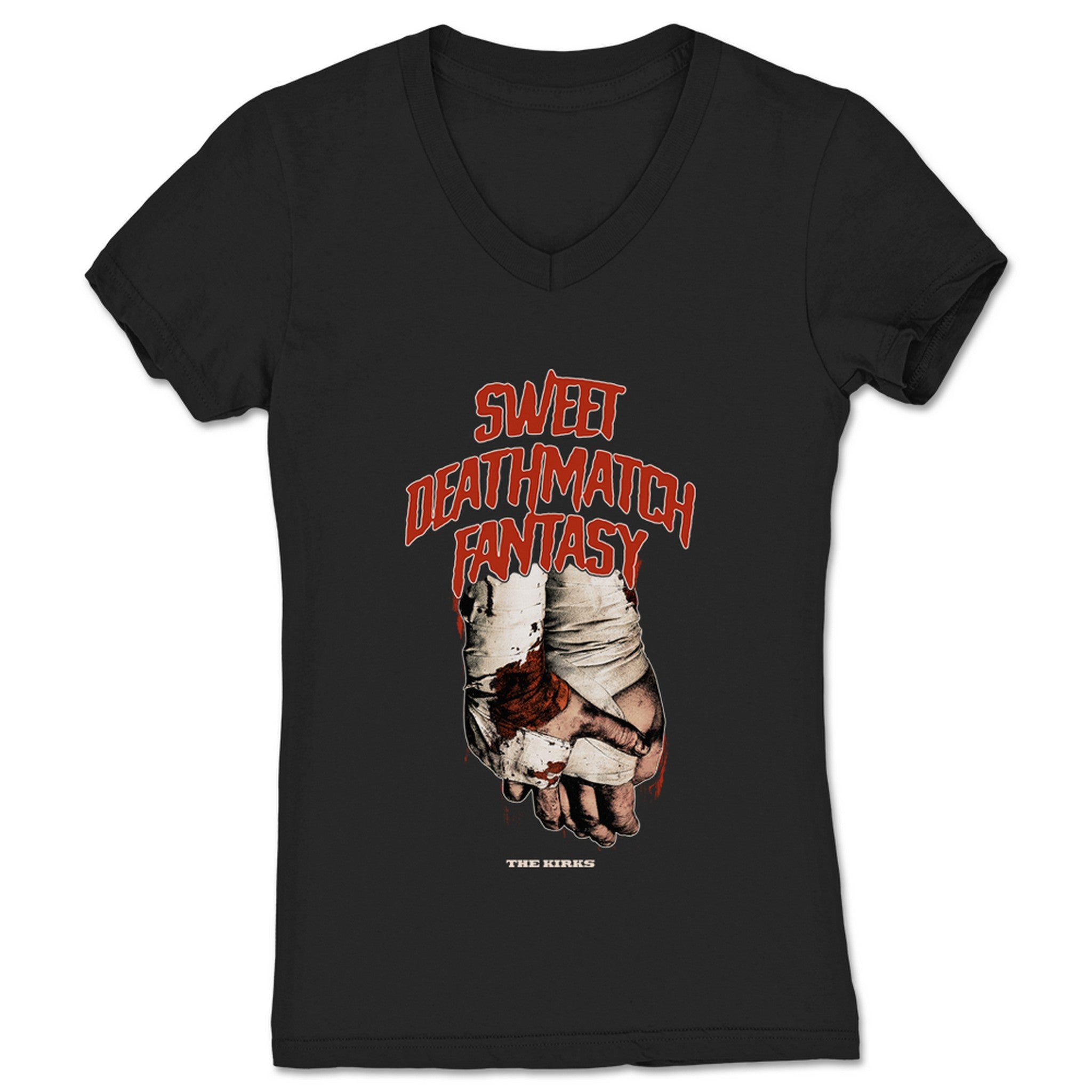 The Kirks Deathmatch Fantasy Women's V-Neck Black