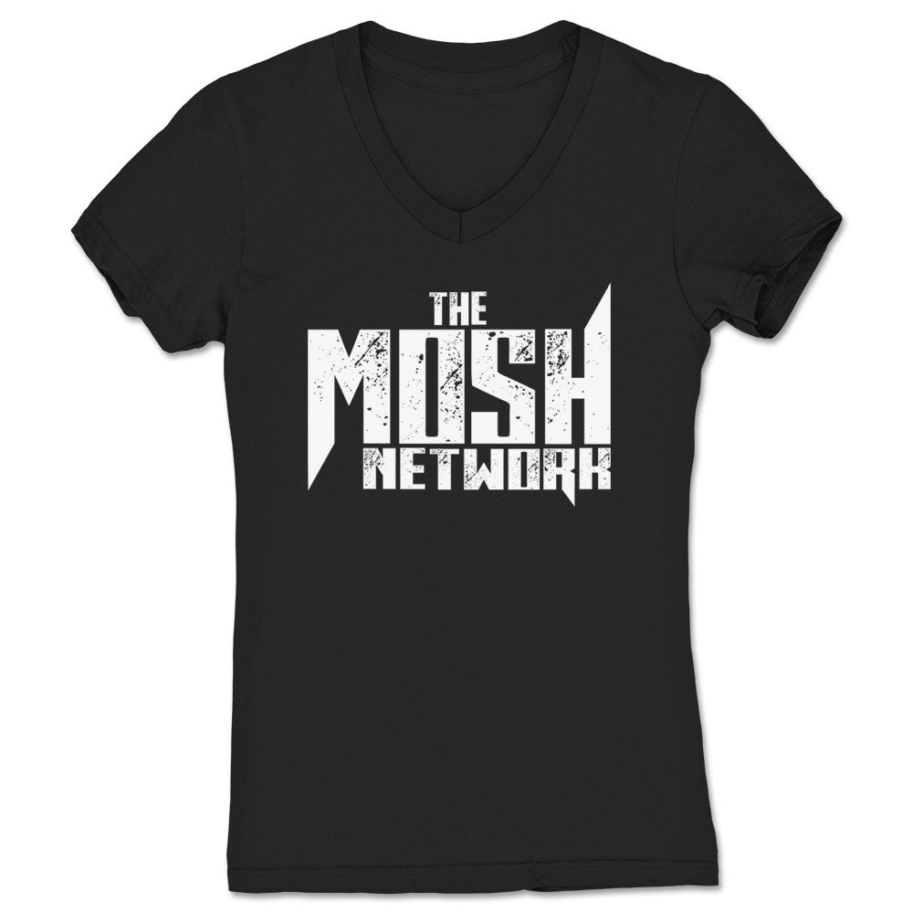 The Mosh Network The Mosh Network Logo Women's V-Neck Black