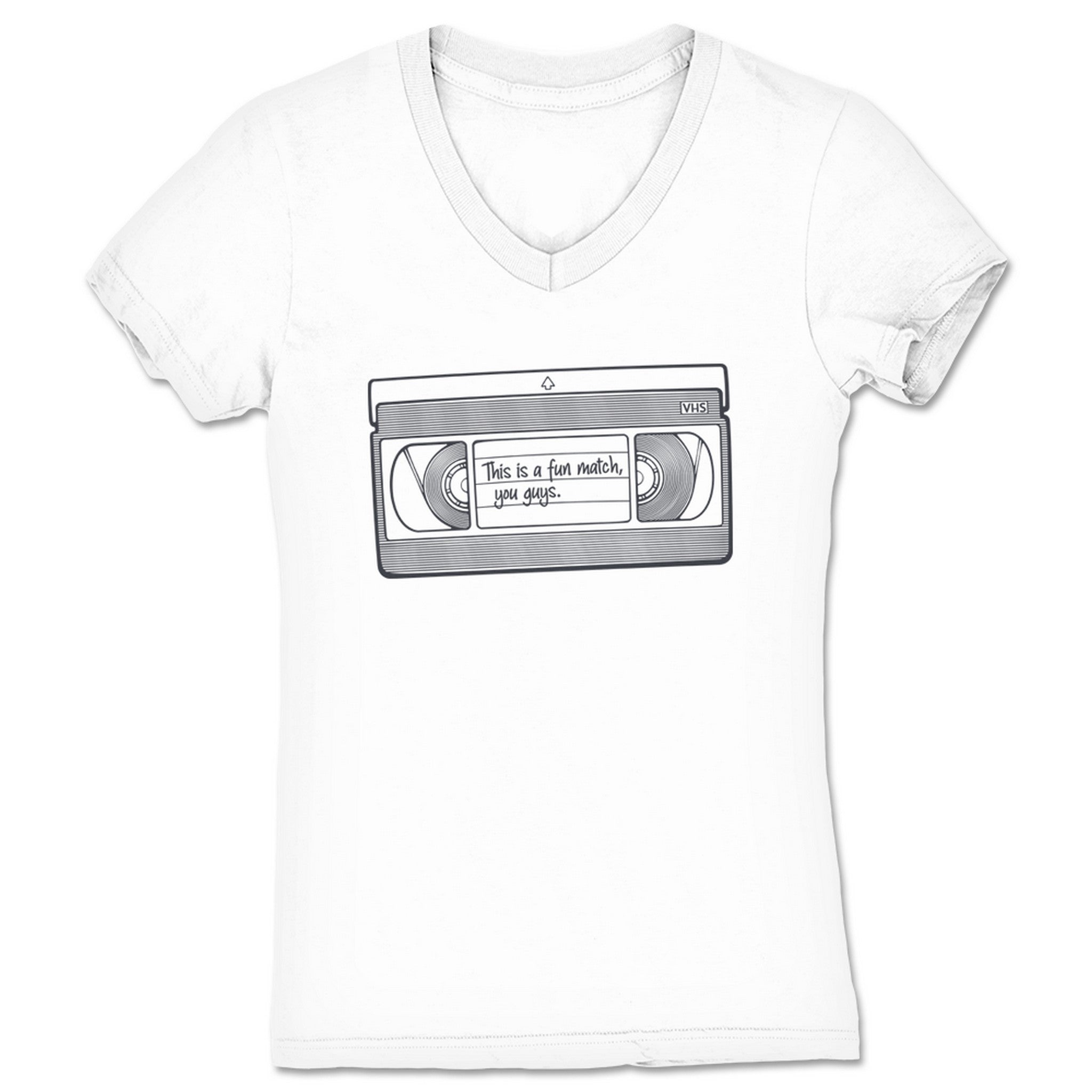 The Mr. Warren Hayes Show This Is a Fun Match, You Guys Women's V-Neck White