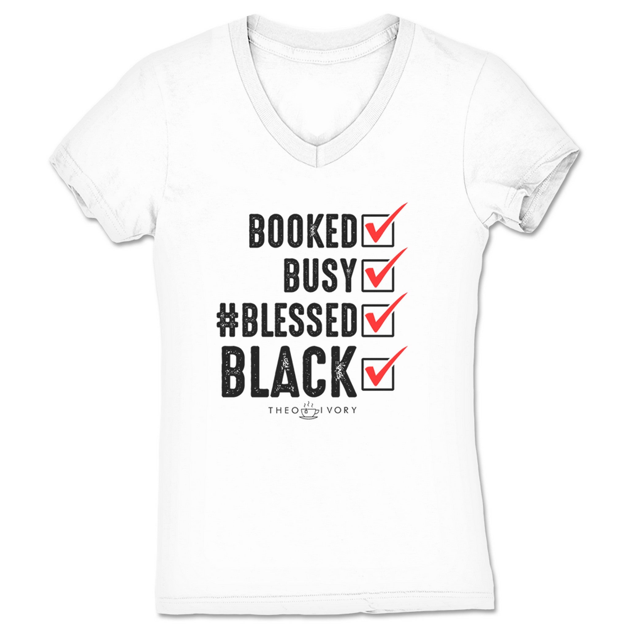 Theo Ivory 4 B's Women's V-Neck White