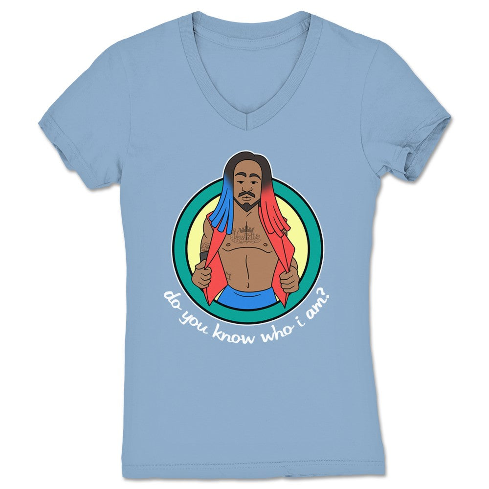 Theo Ivory Theo Morgendorffer Women's V-Neck Baby Blue