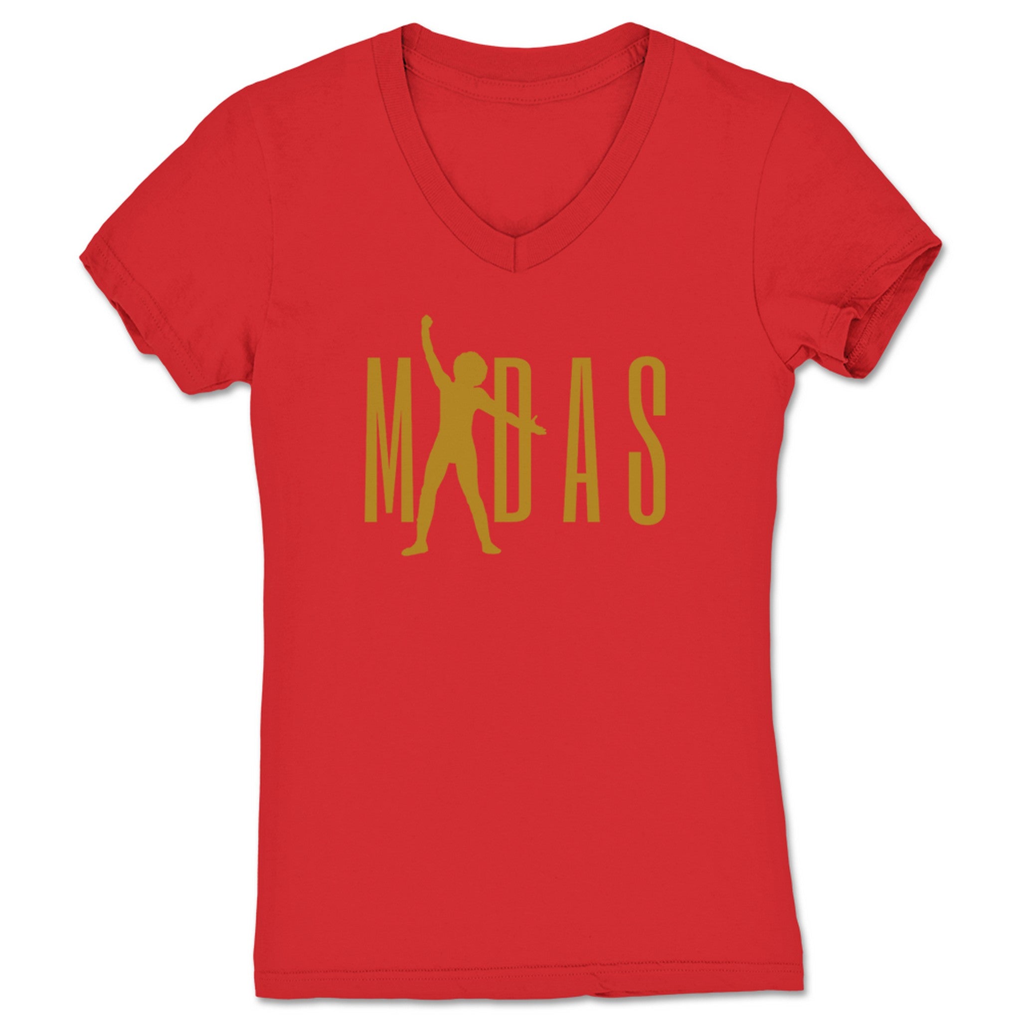 Tony Midas Midas Classic Women's V-Neck Red