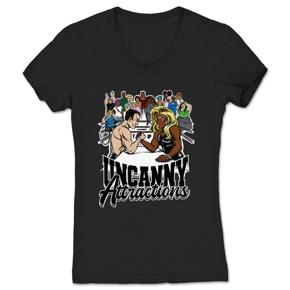 Uncanny Attractions Anything You Can Do Women's V-Neck Black