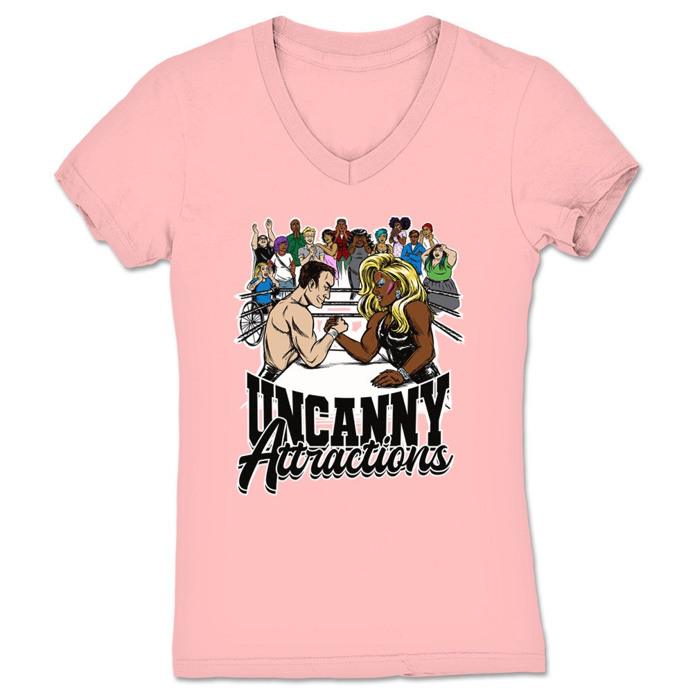 Uncanny Attractions Anything You Can Do Women's V-Neck Pink