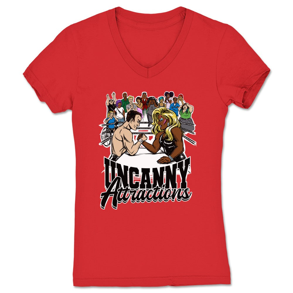 Uncanny Attractions Anything You Can Do Women's V-Neck Red