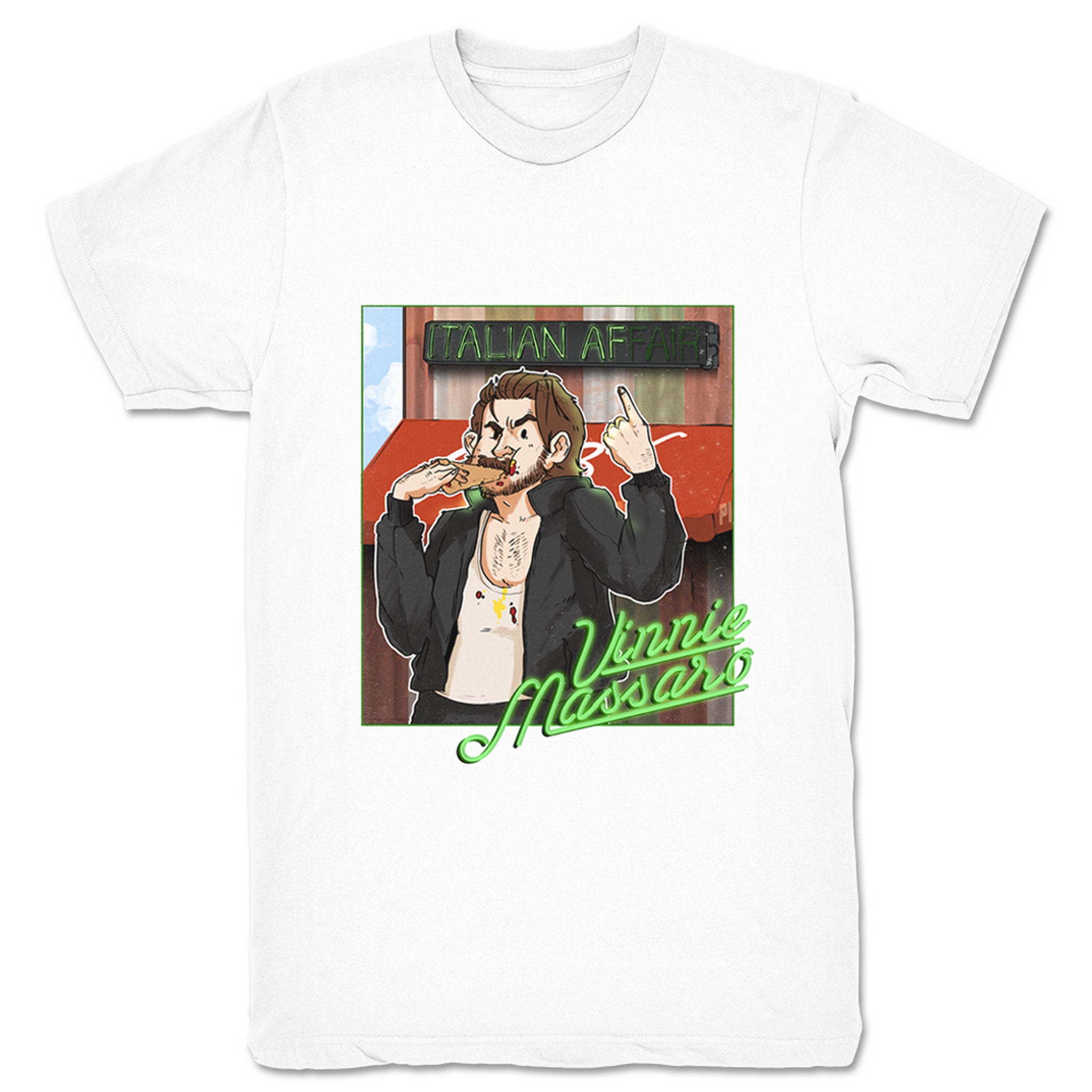 Vinnie Massaro Italian AF Unisex Tee White