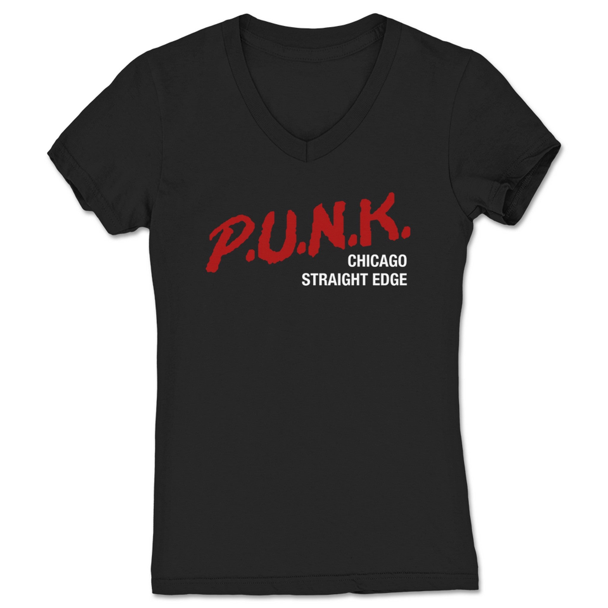 What a Maneuver! P.U.N.K. Women's V-Neck Black